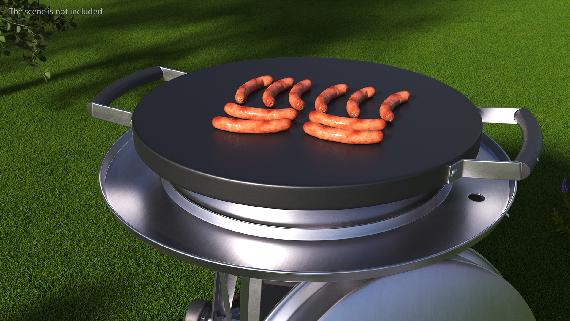 Flat Grill Pan 3D model