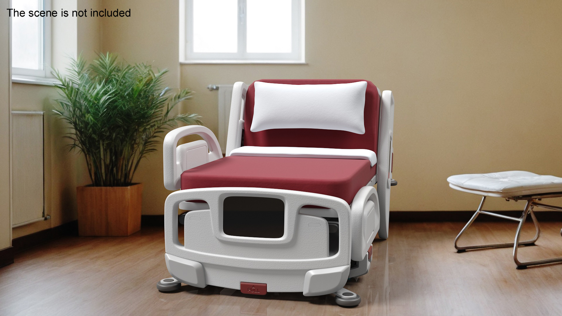 Smart Hospital Bed Rigged for Maya 3D model