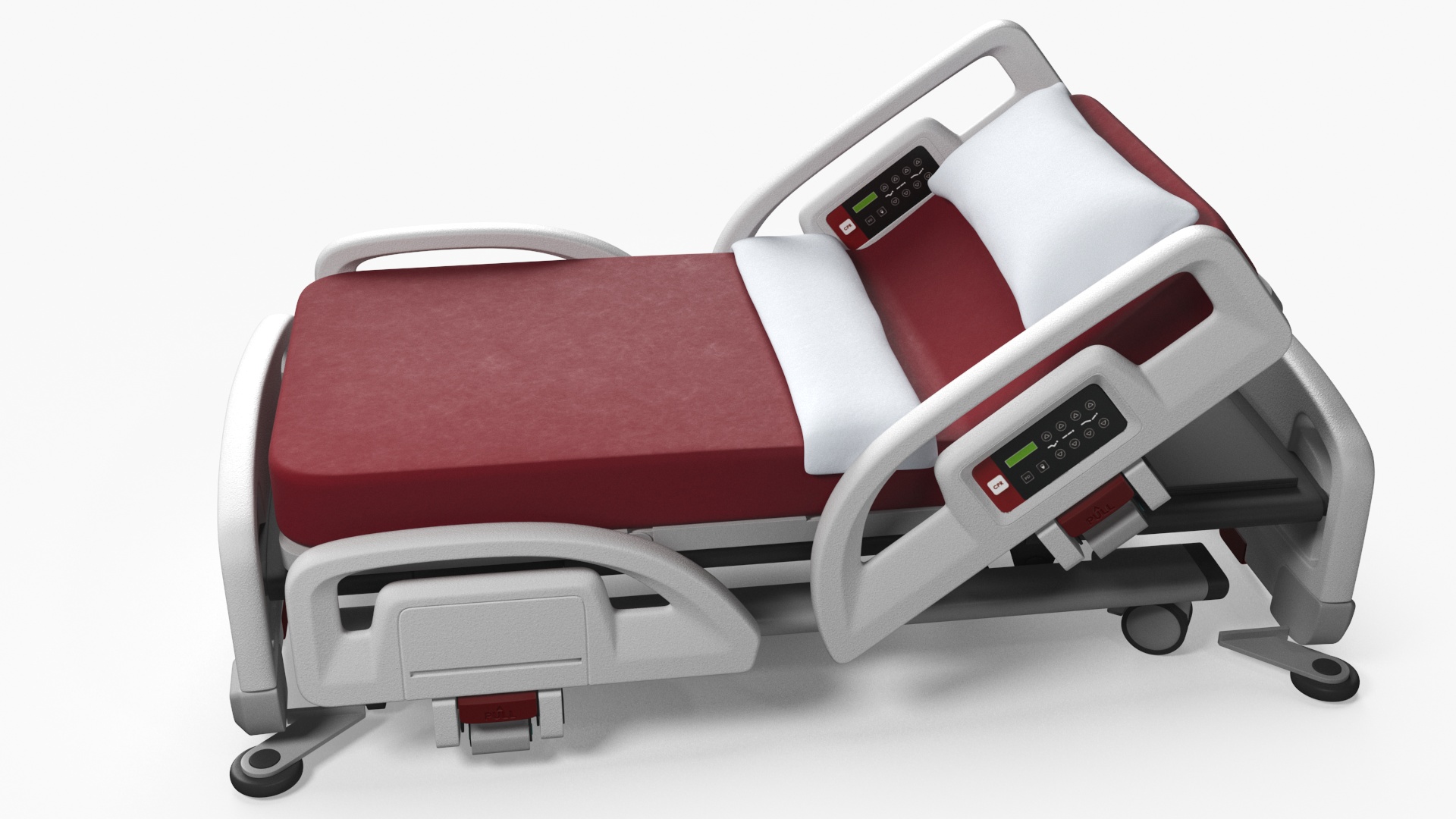 Smart Hospital Bed Rigged for Maya 3D model