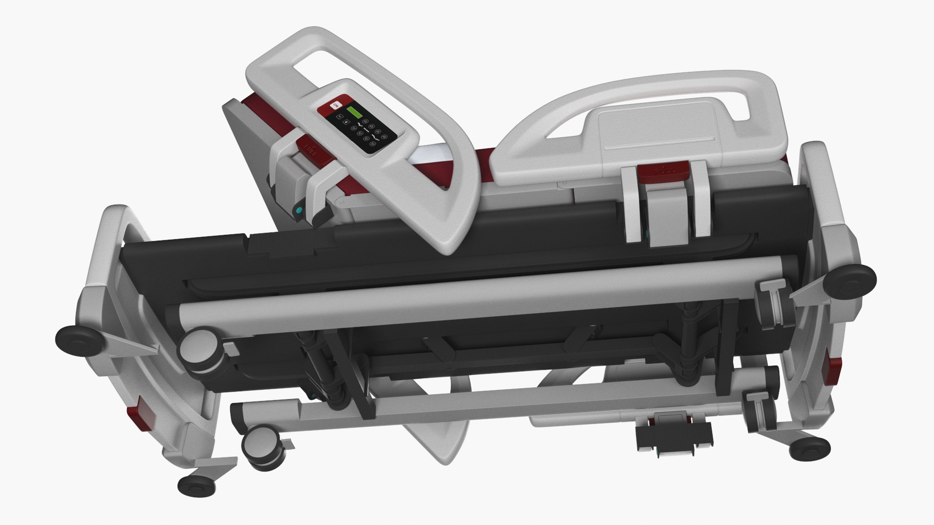 Smart Hospital Bed Rigged for Maya 3D model