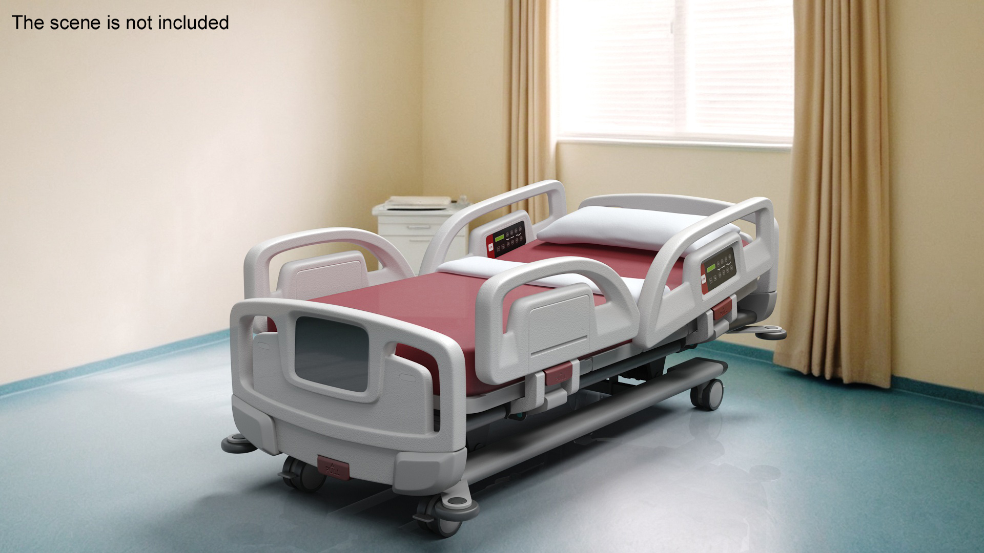 Smart Hospital Bed Rigged for Maya 3D model
