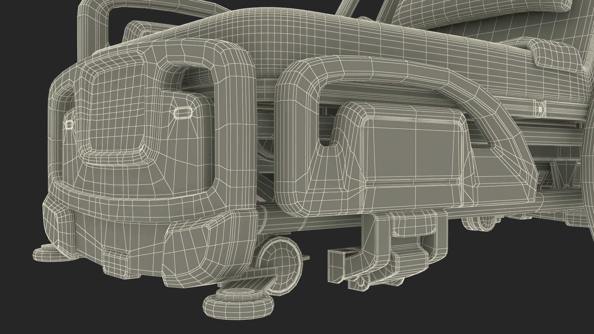 Smart Hospital Bed Rigged for Maya 3D model