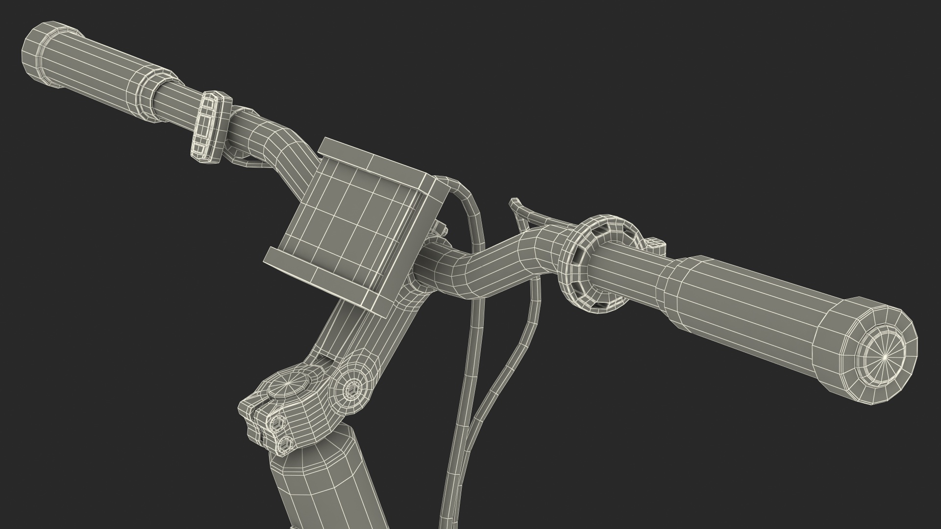 Electric SnowBike Rigged 3D model