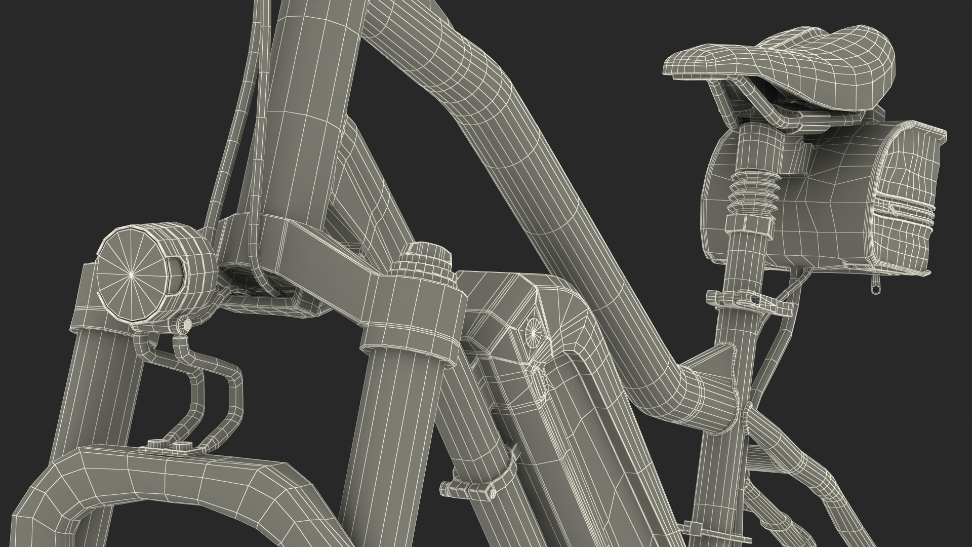 Electric SnowBike Rigged 3D model