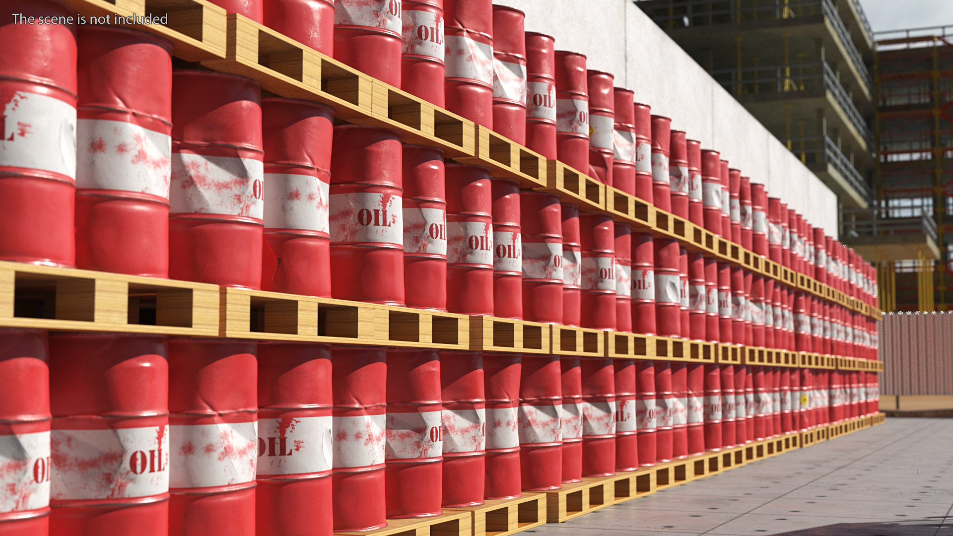 Rusty Crude Oil Barrel 3D