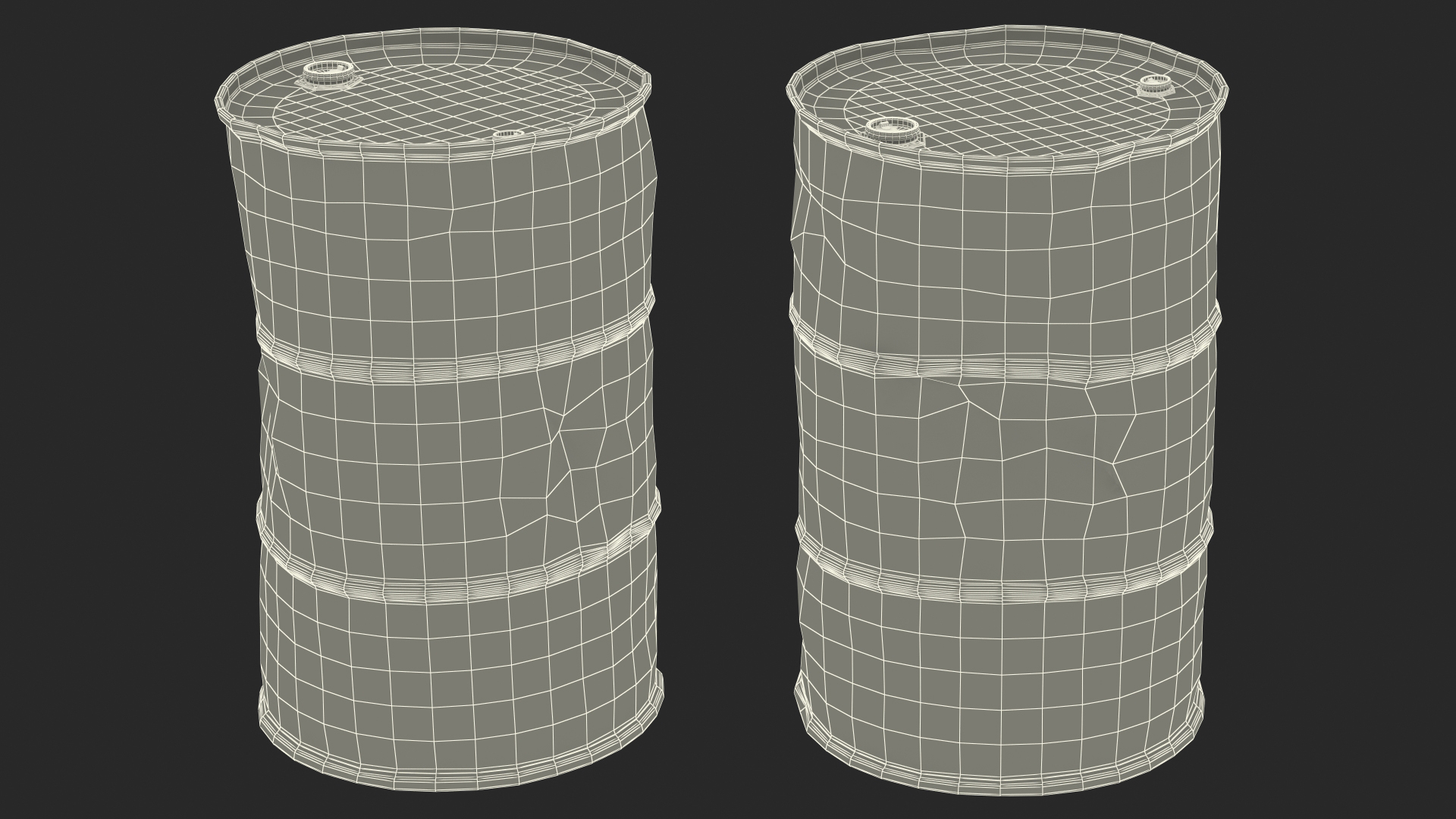 Rusty Crude Oil Barrel 3D