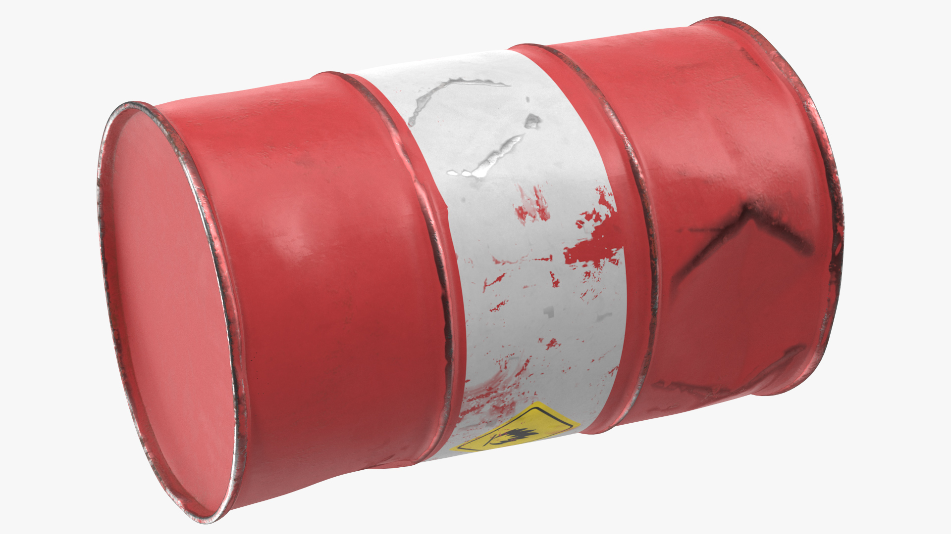 Rusty Crude Oil Barrel 3D