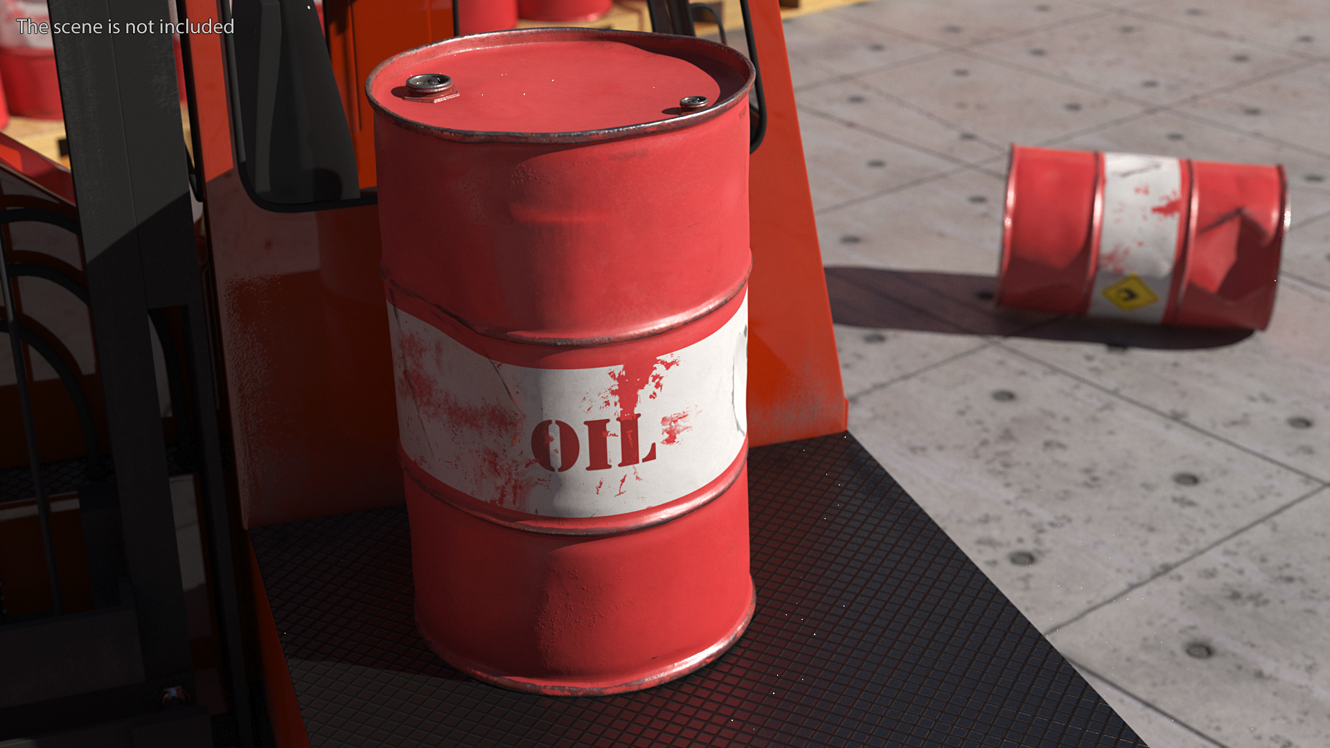 Rusty Crude Oil Barrel 3D