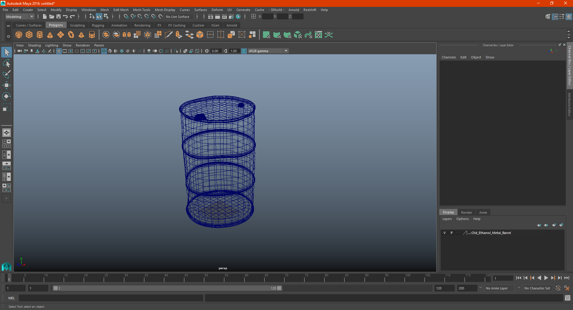 Rusty Crude Oil Barrel 3D