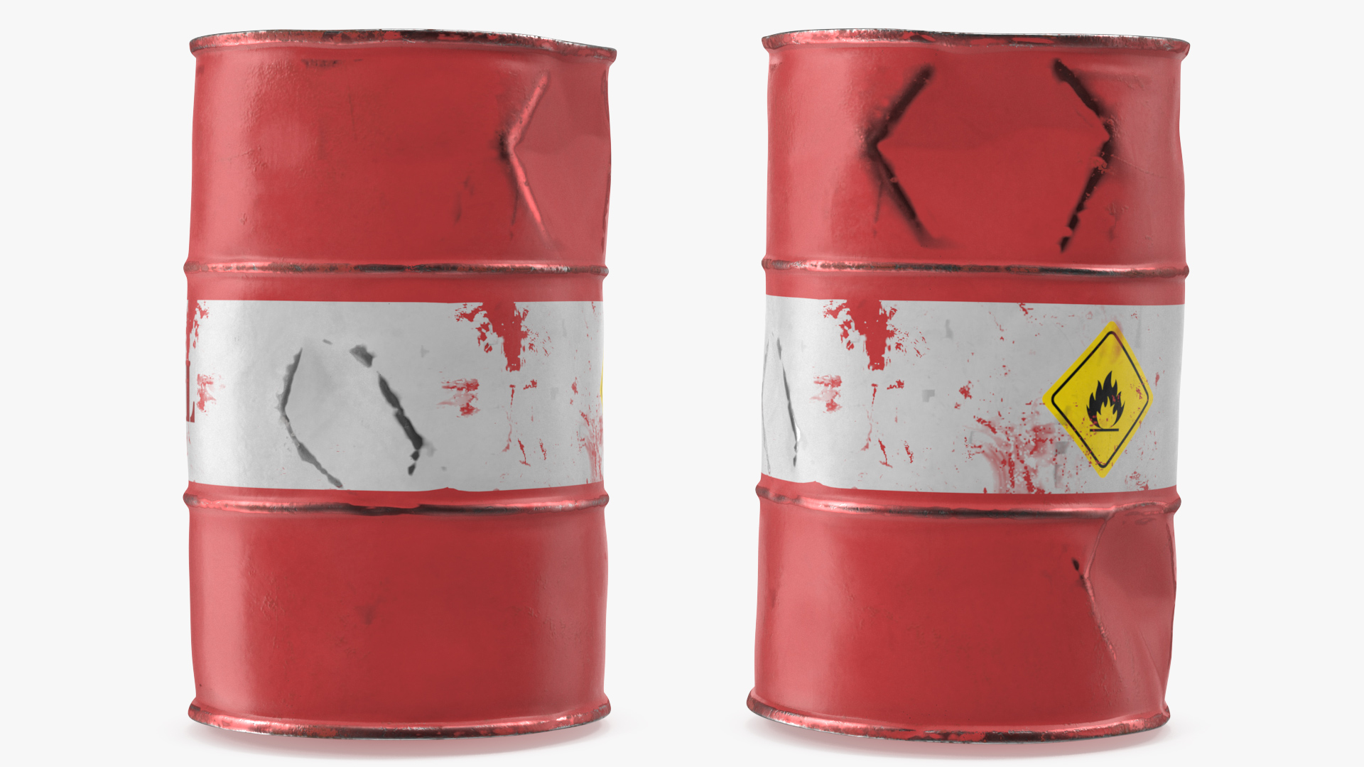Rusty Crude Oil Barrel 3D
