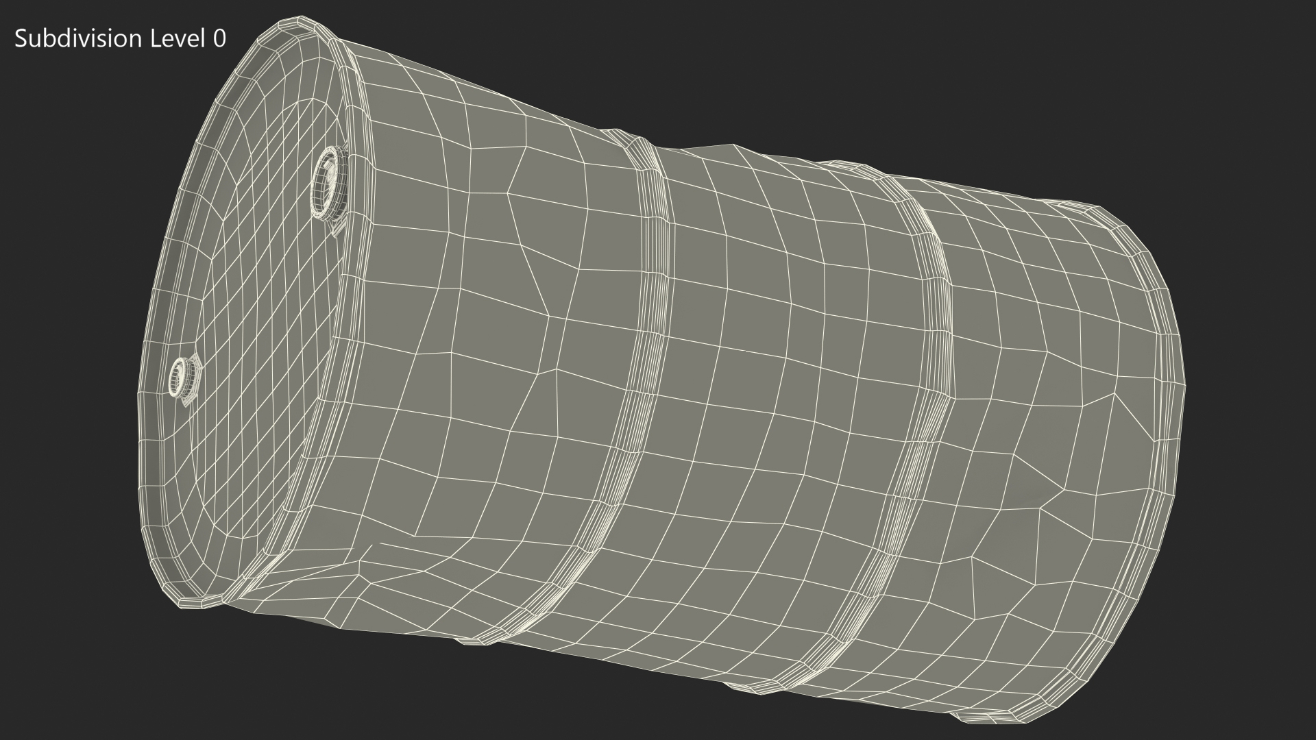 Rusty Crude Oil Barrel 3D