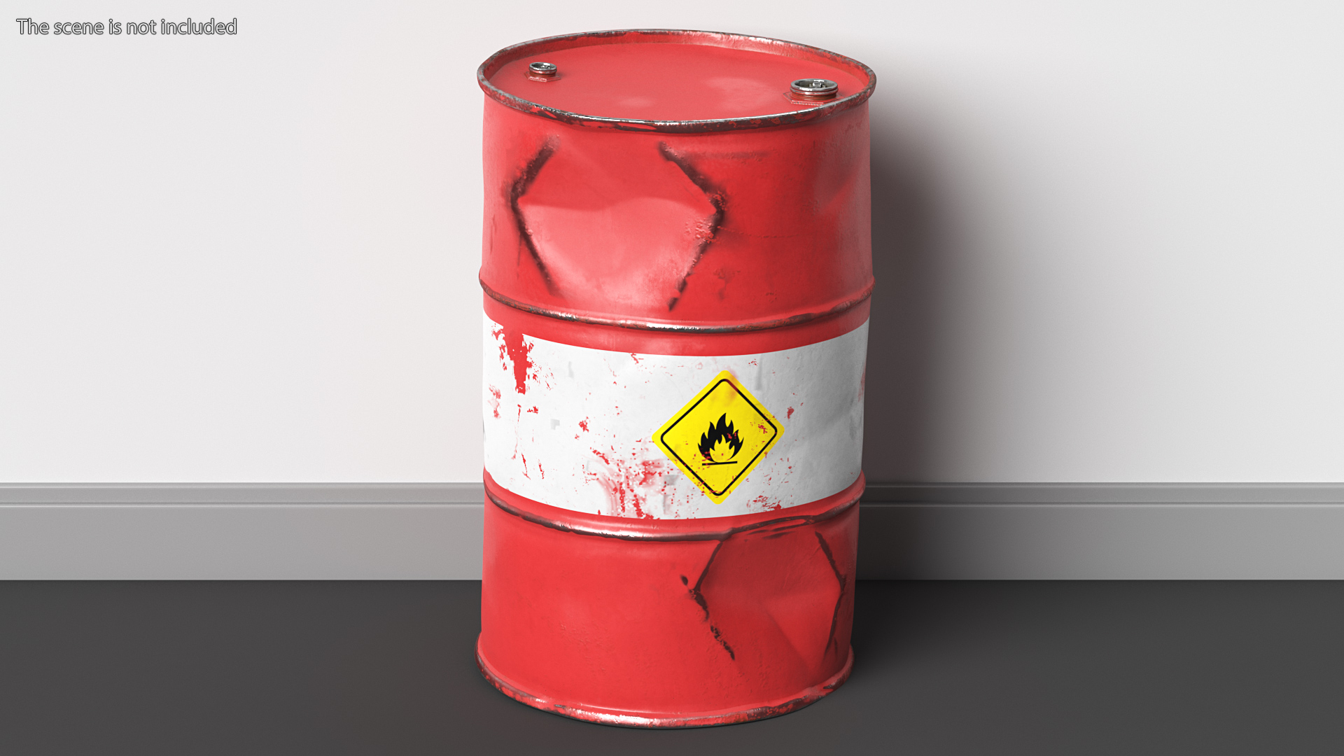 Rusty Crude Oil Barrel 3D