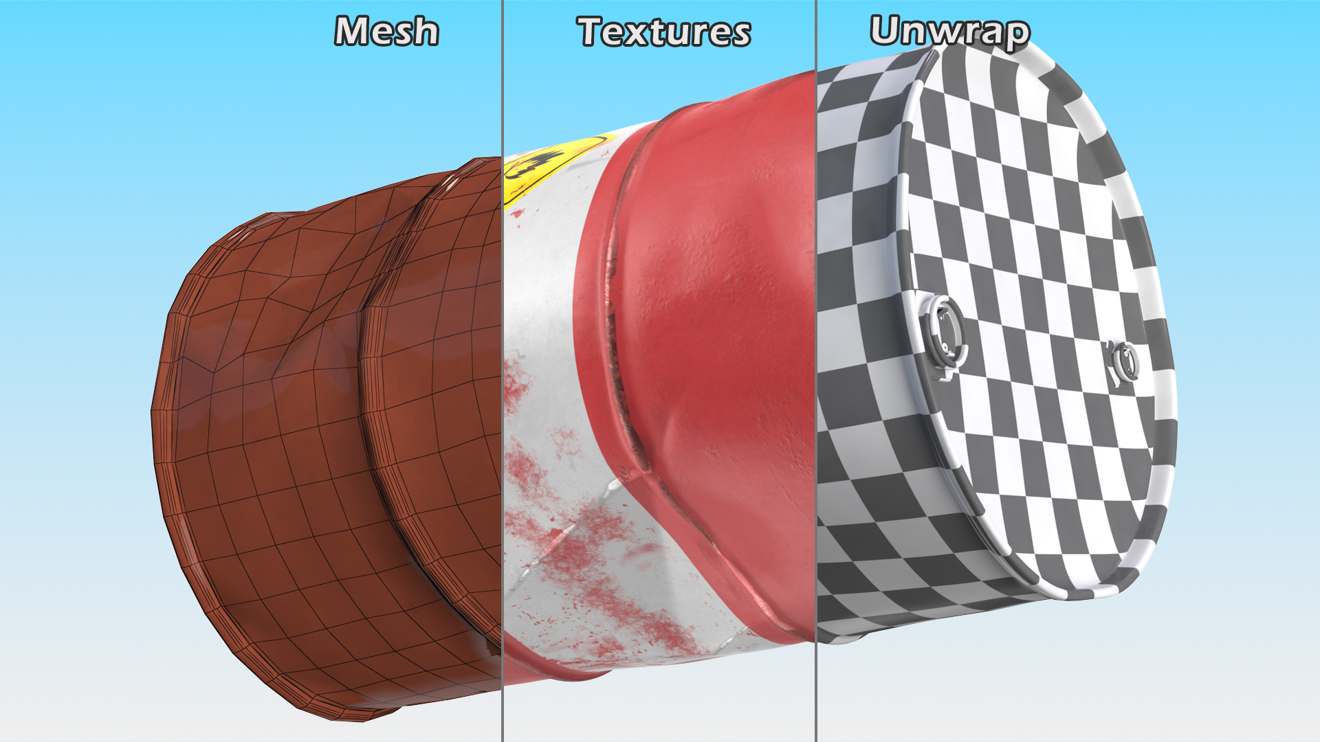 Rusty Crude Oil Barrel 3D