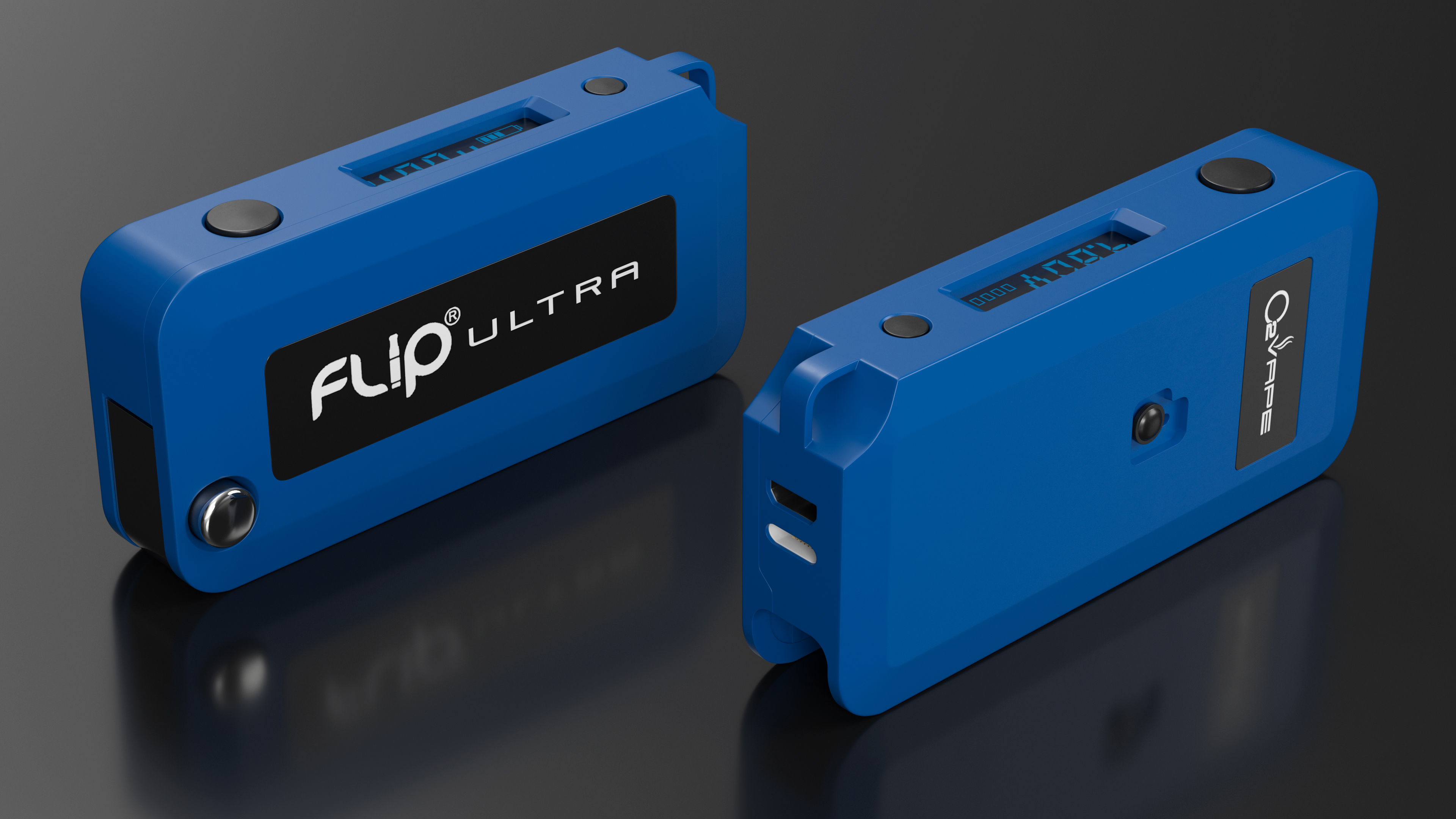 3D Vape Mod O2VAPE Flip Ultra Blue