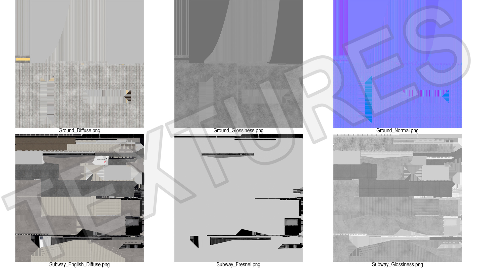 Modern Subway Entry 3D model