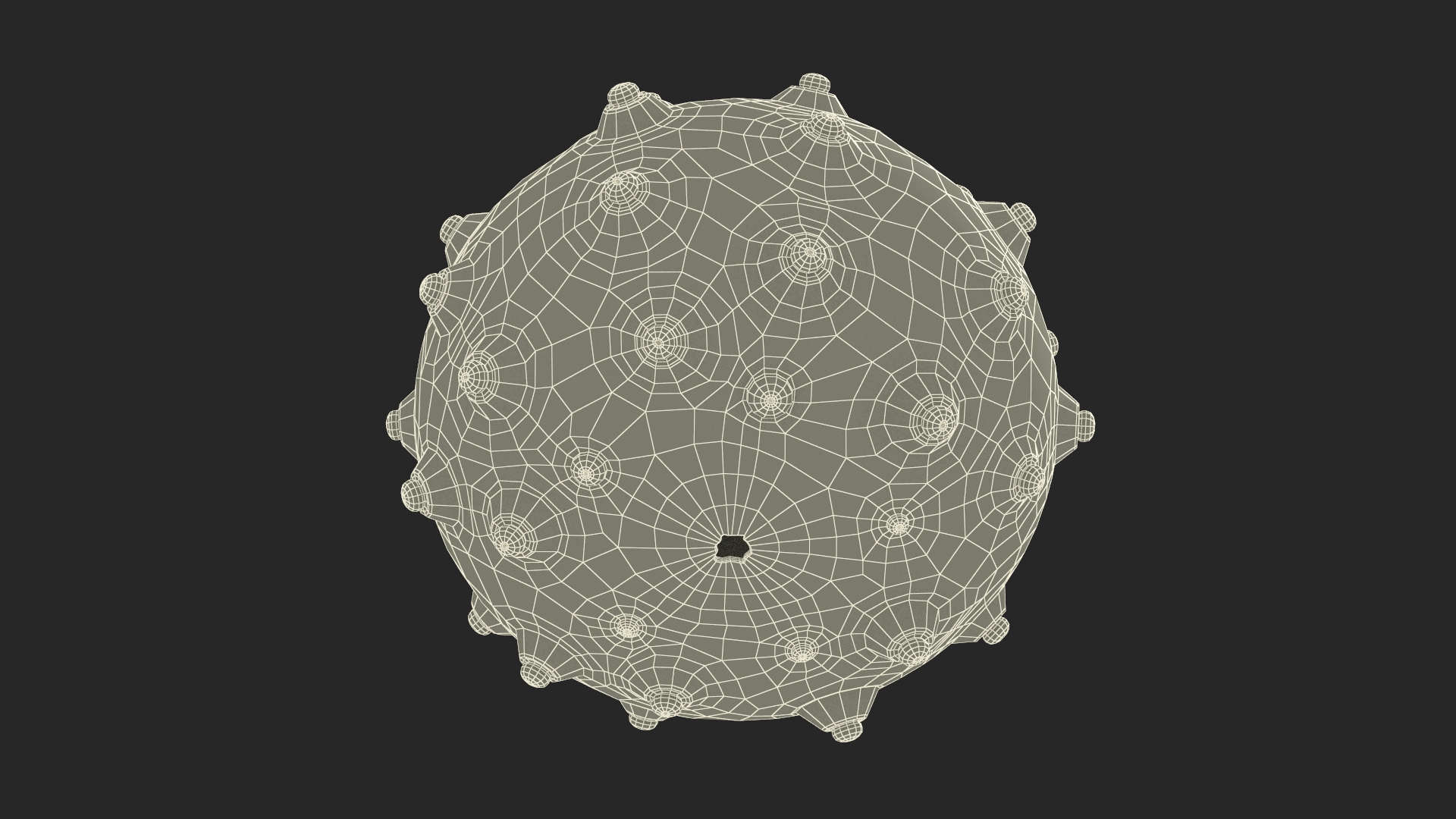 3D model Decorative Pink Sputnik Sea Urchin Shell