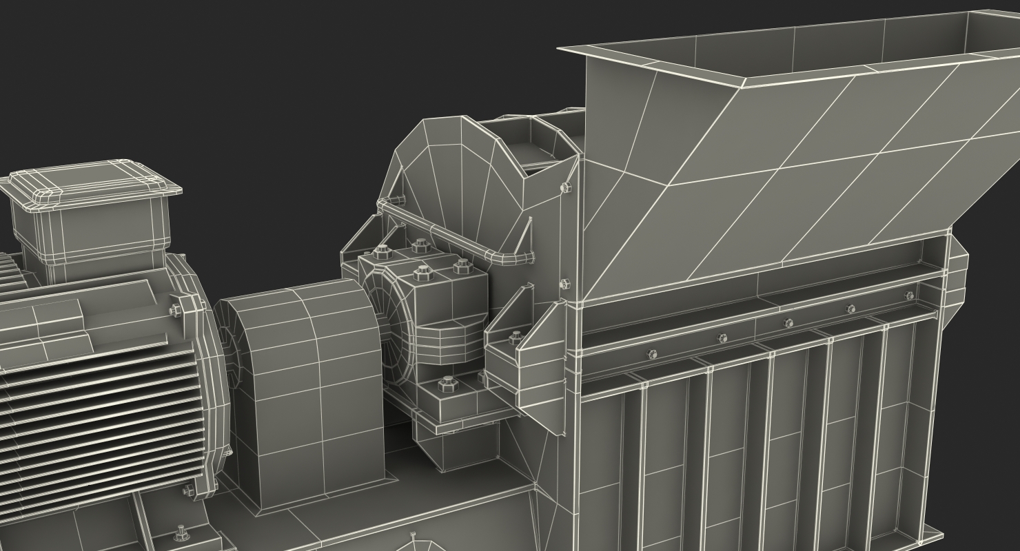 3D model Wood Crusher Grinder