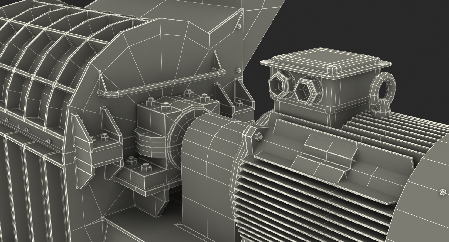 3D model Wood Crusher Grinder