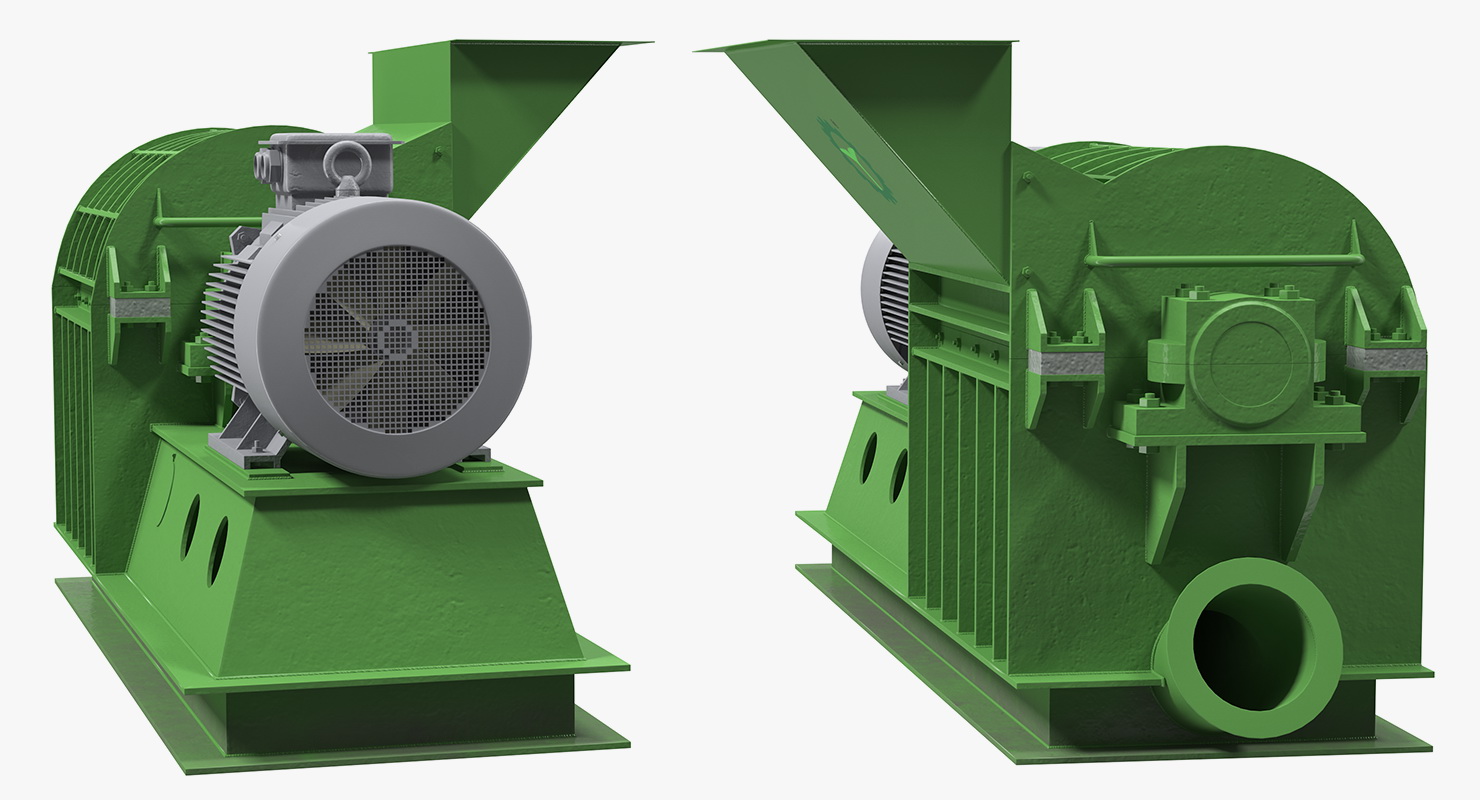 3D model Wood Crusher Grinder