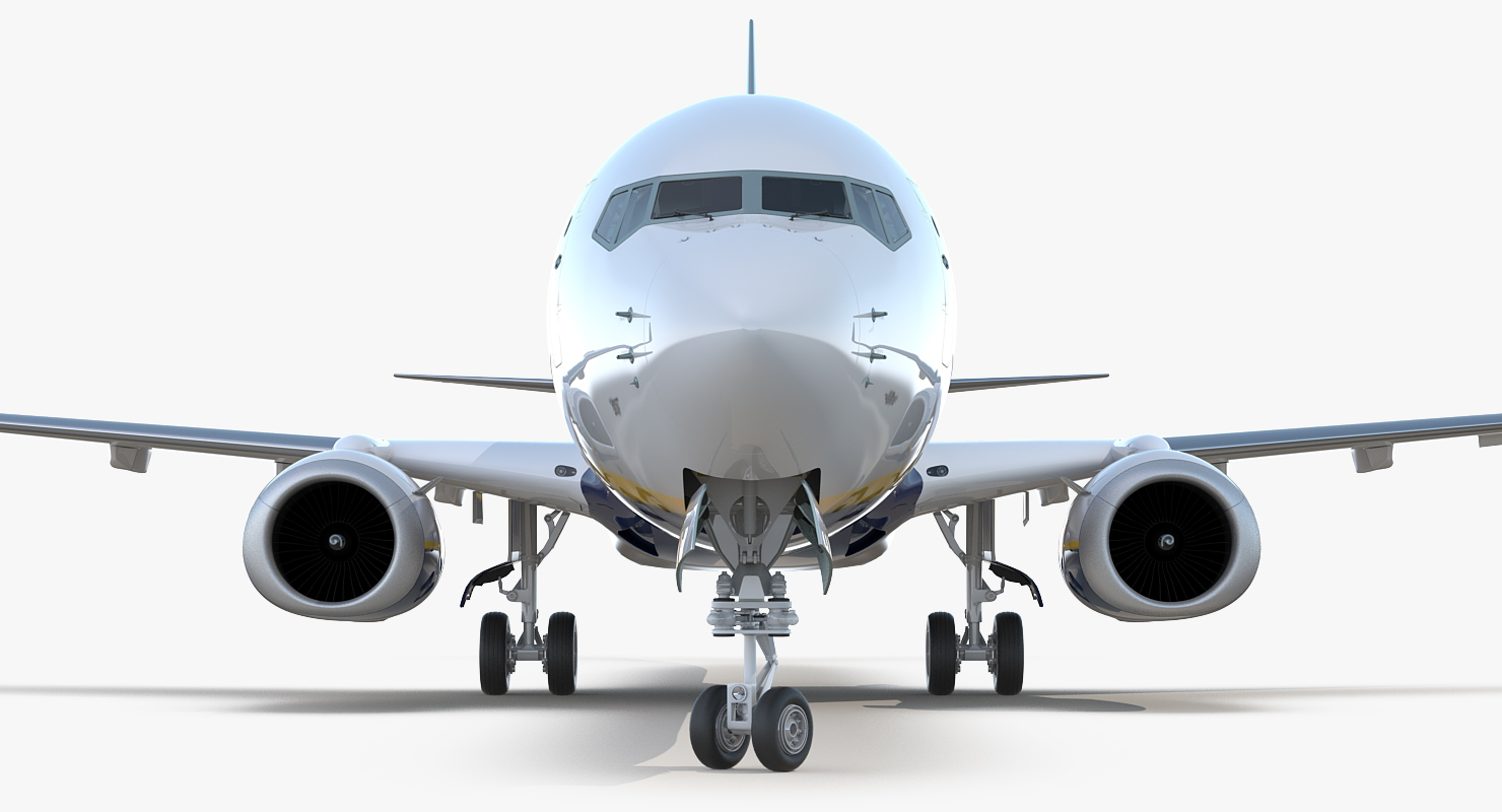 3D Boeing 737 900 ER Ryanair with Cabin