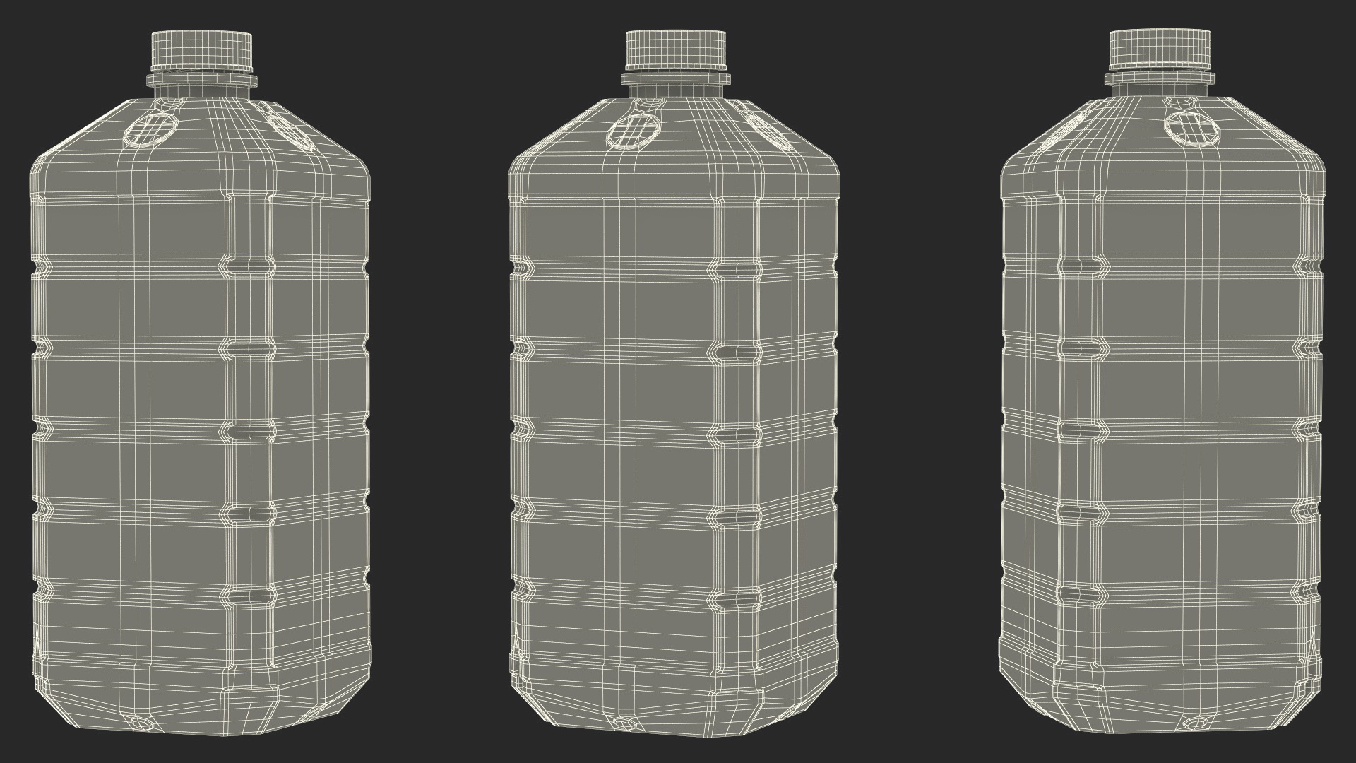 3D Plastic Pharmaceutical Container Brown model