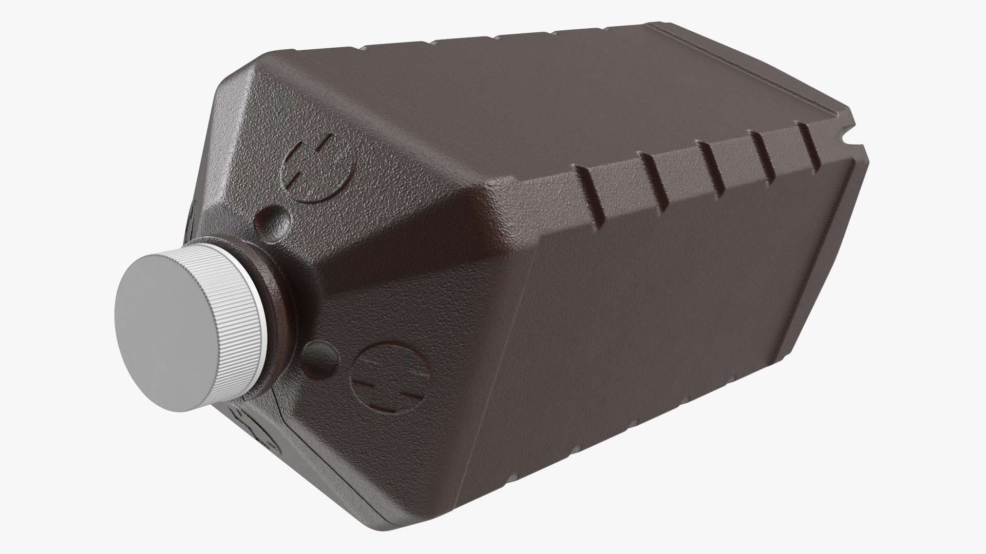 3D Plastic Pharmaceutical Container Brown model
