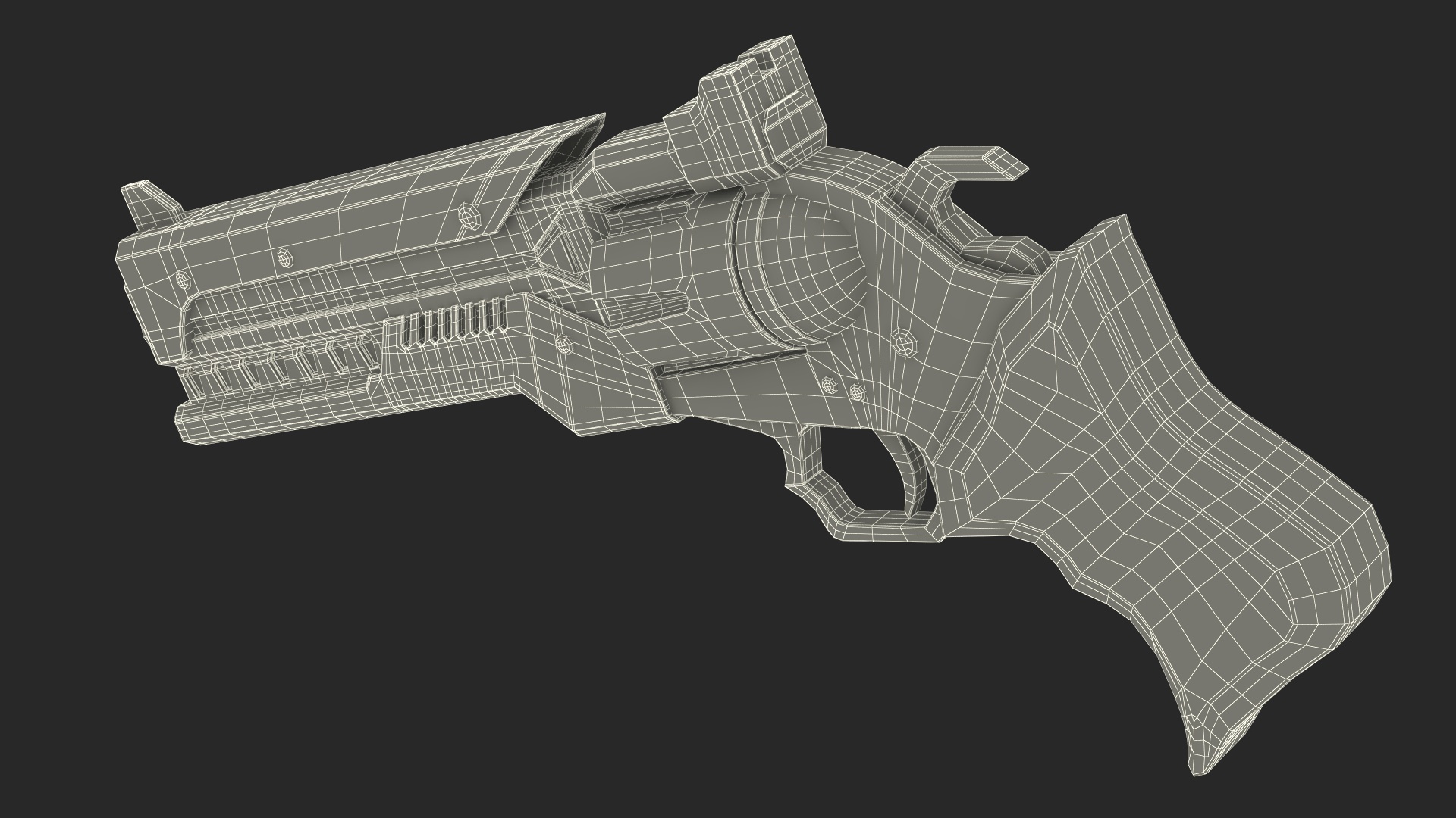 3D model Futuristic Armored Warrior with Gun