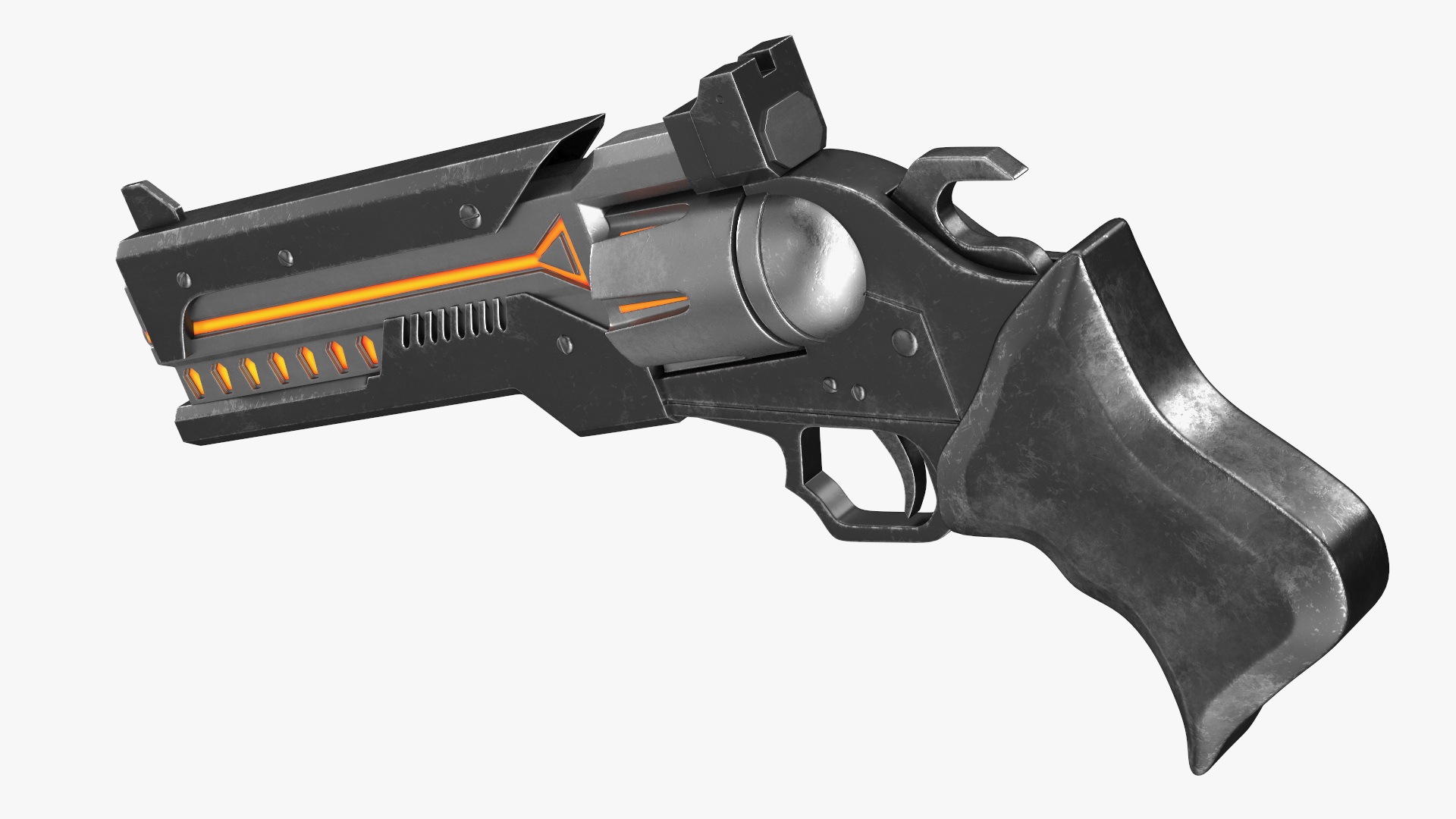3D model Futuristic Armored Warrior with Gun
