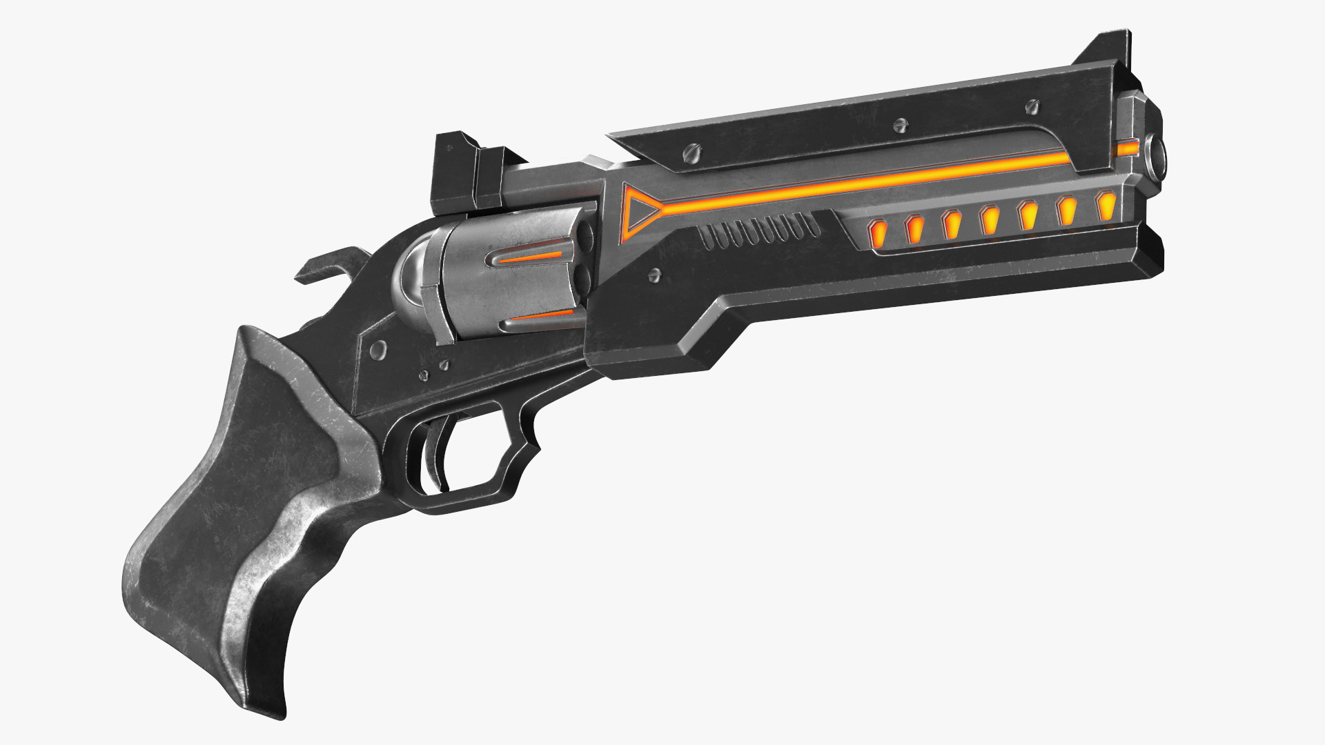 3D model Futuristic Armored Warrior with Gun
