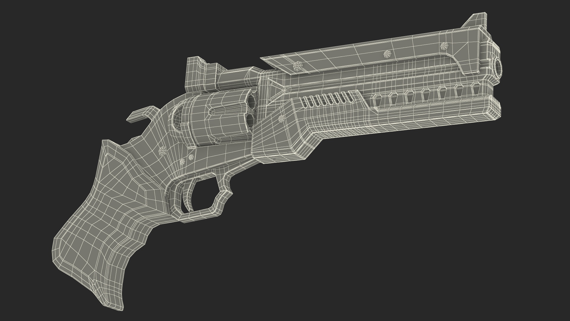 3D model Futuristic Armored Warrior with Gun
