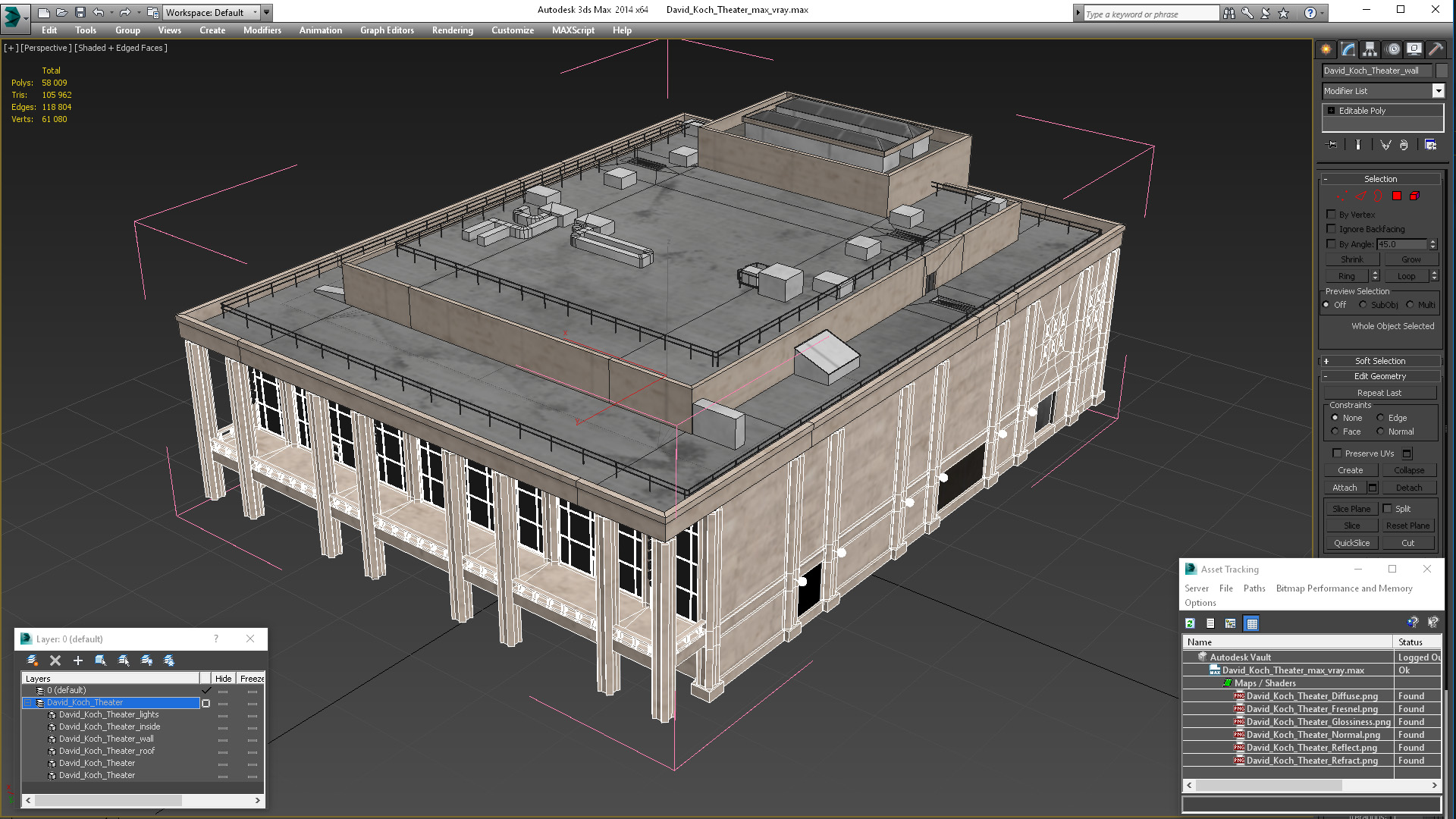 3D David Koch Theater model