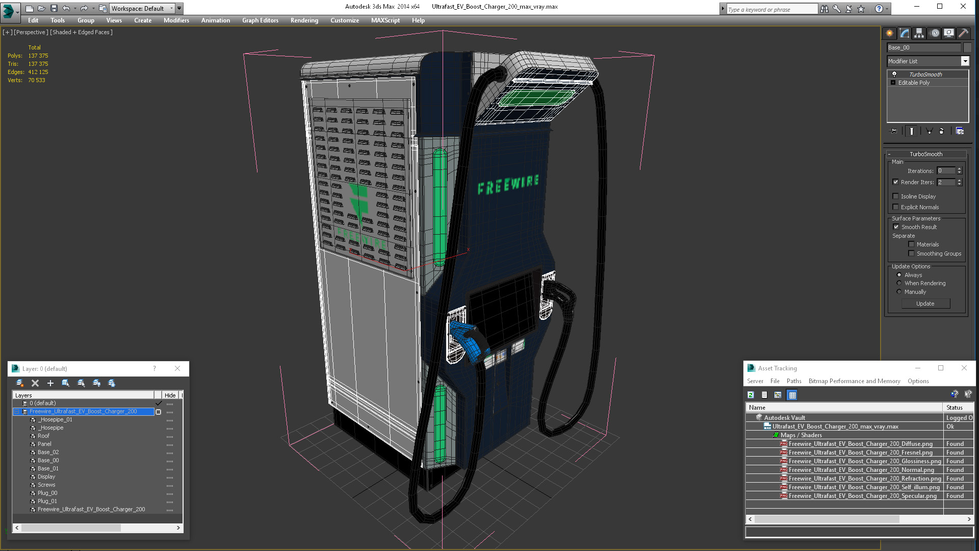 Freewire Ultrafast EV Boost Charger 200 3D model