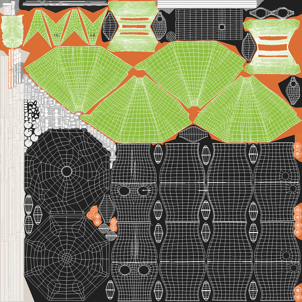3D model Air-Filled Life Raft