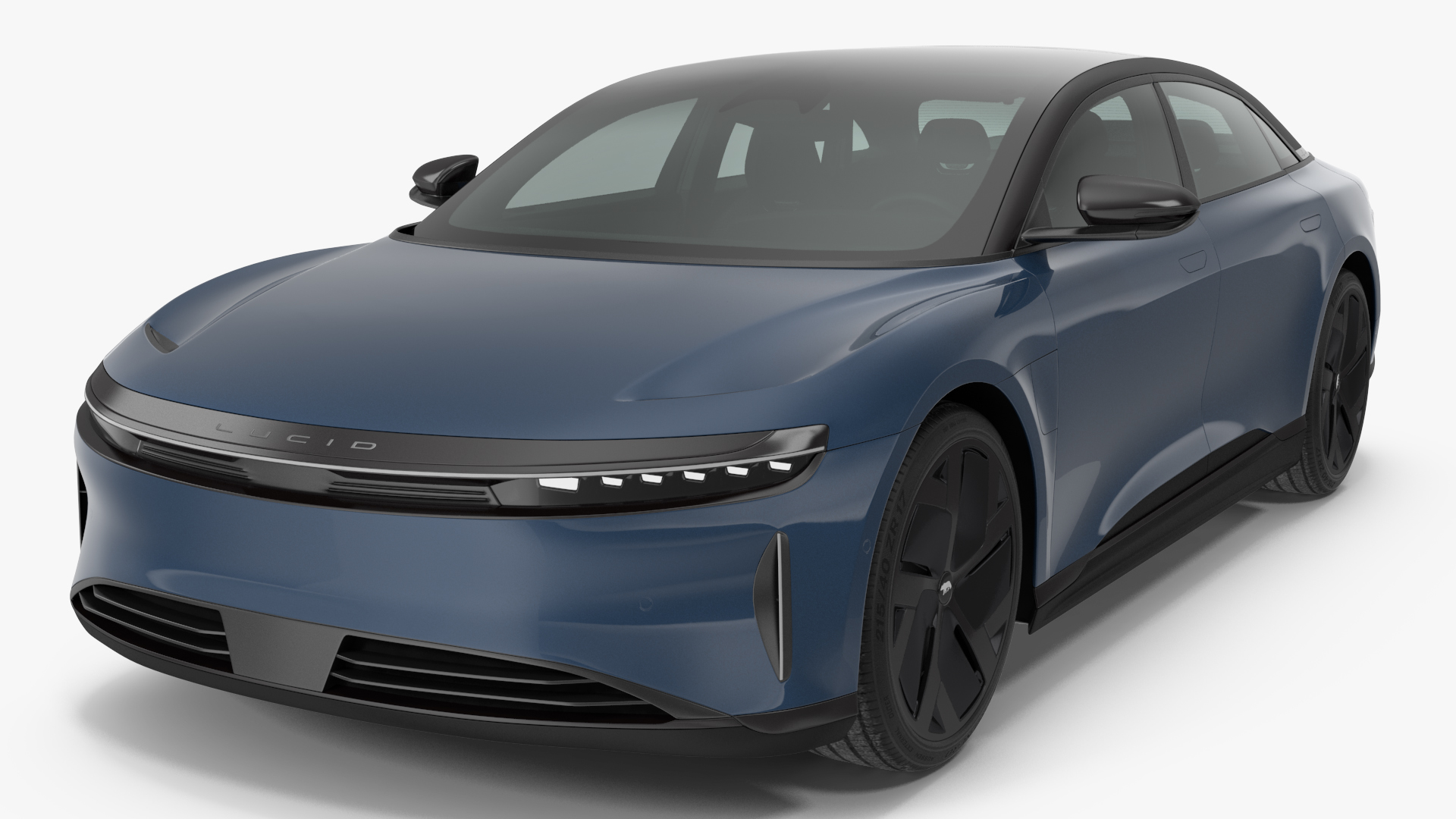 Autorack Train Car with Electric Cars 3D