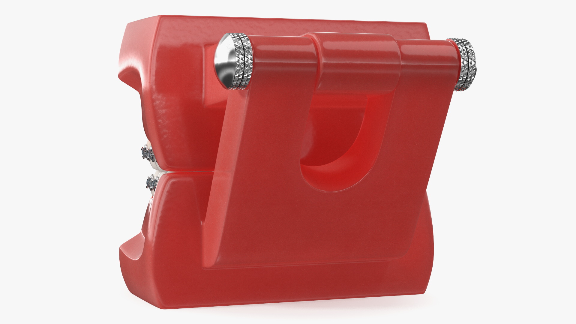 3D model Ligature Braces on Teeth Model