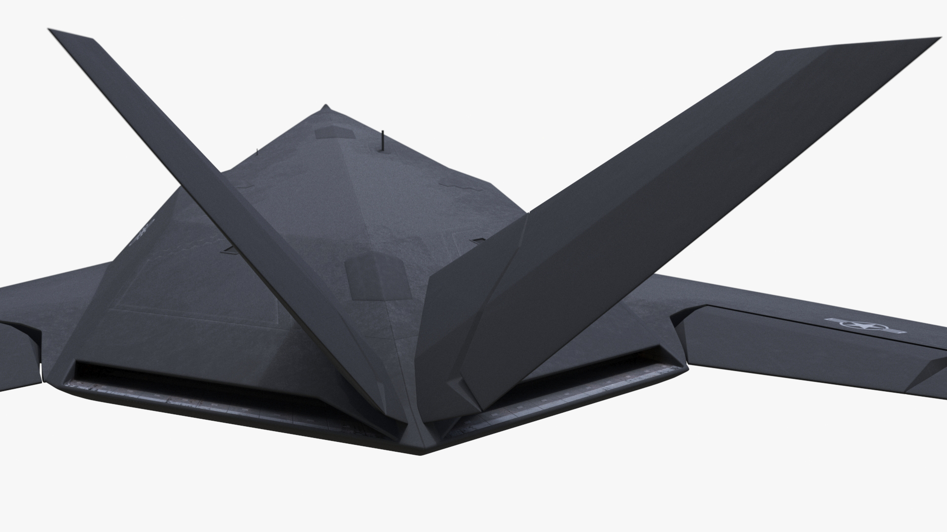 3D Stealth Aircraft F-117 Nighthawk in Flight Simplified model