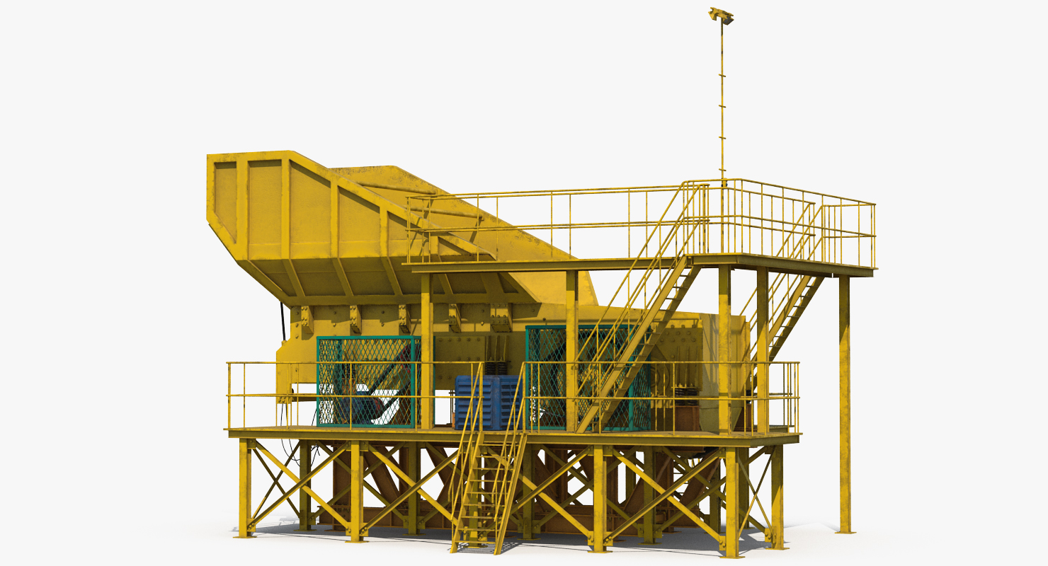 3D model Rock Crusher Machine