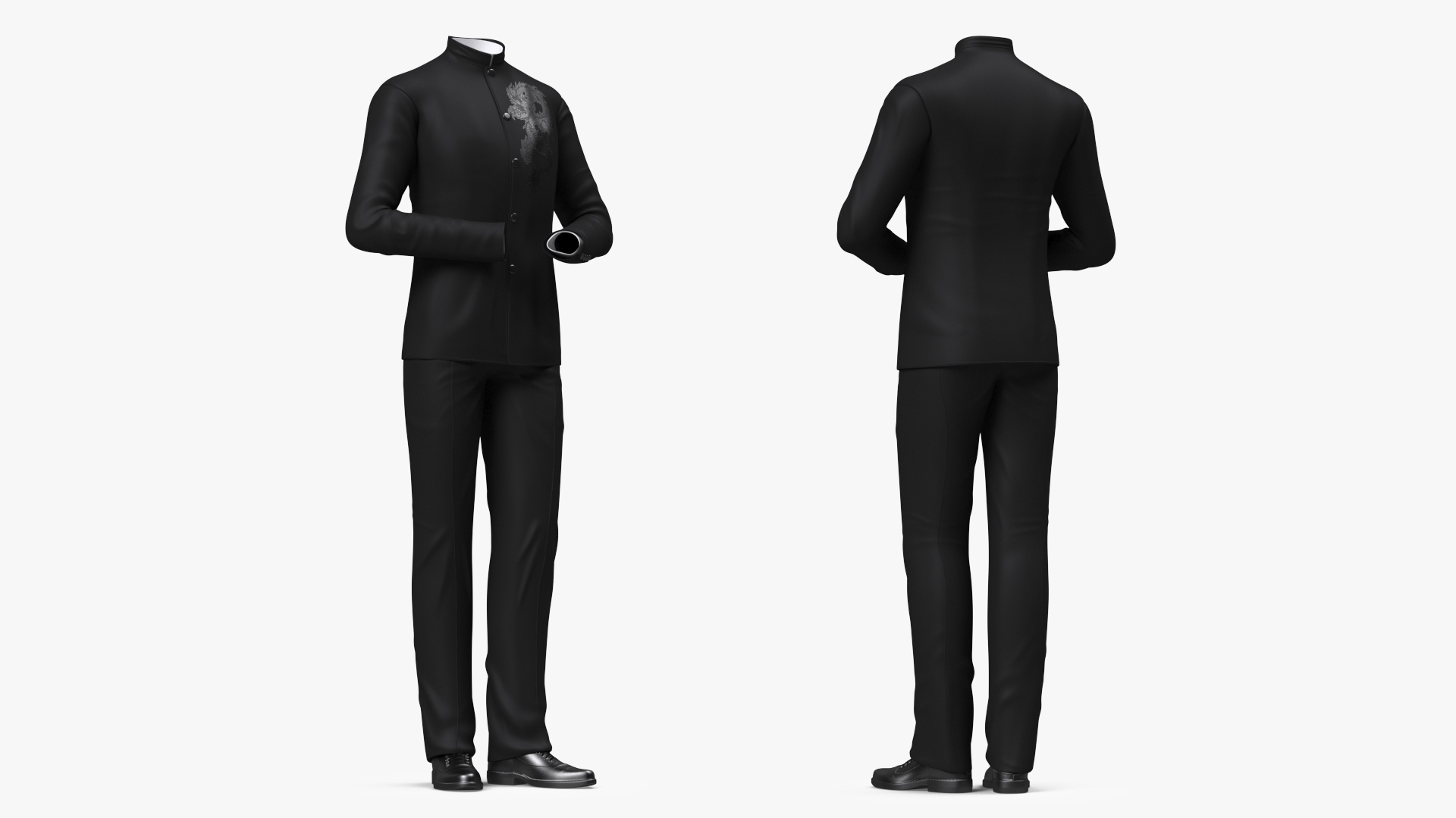 Tunic Business Suit 3D model