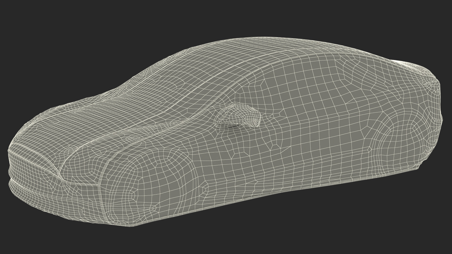 Tesla Model 3 Car Cover White 3D model
