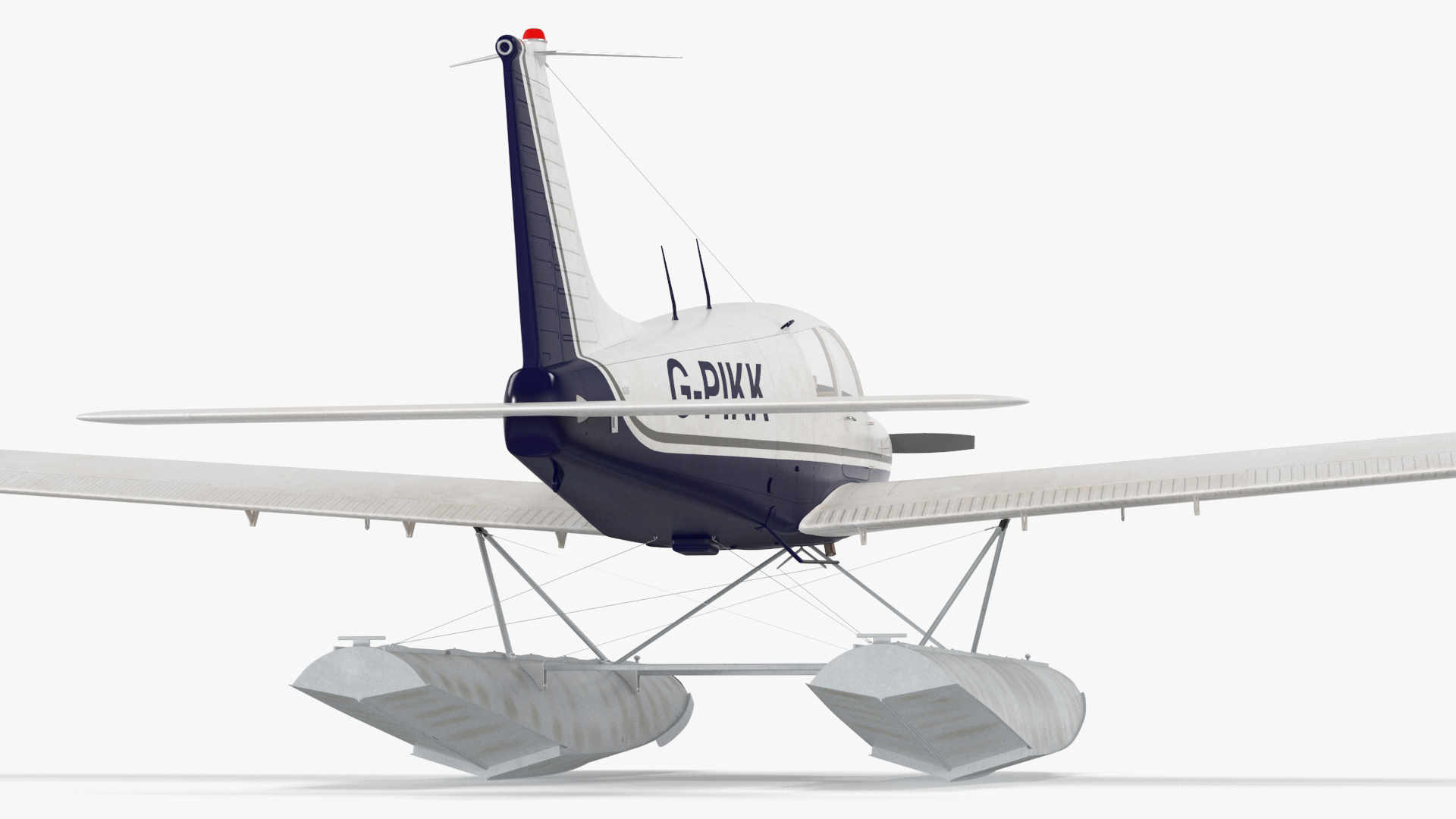 3D Single Engine Seaplane Piper PA-28 Cherokee model