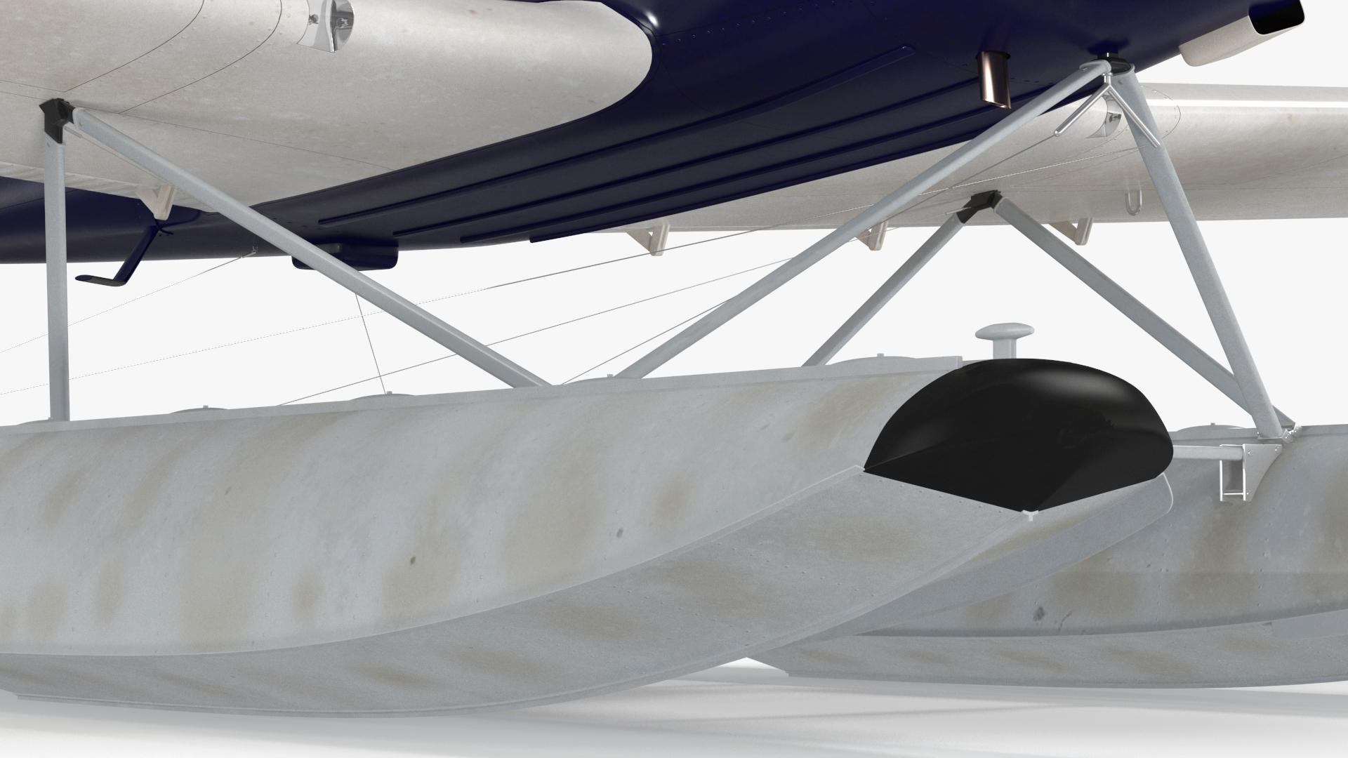 3D Single Engine Seaplane Piper PA-28 Cherokee model