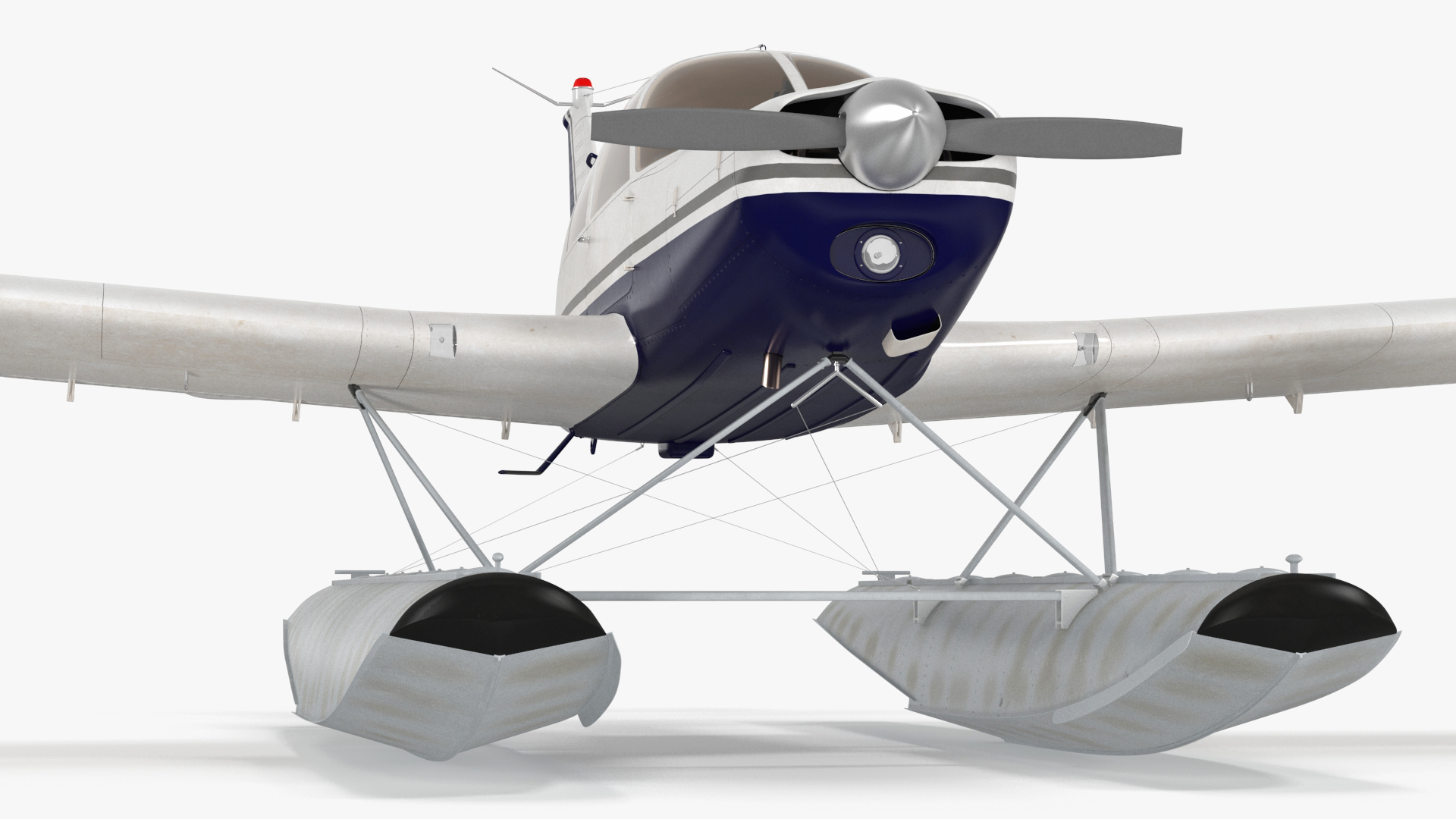 3D Single Engine Seaplane Piper PA-28 Cherokee model