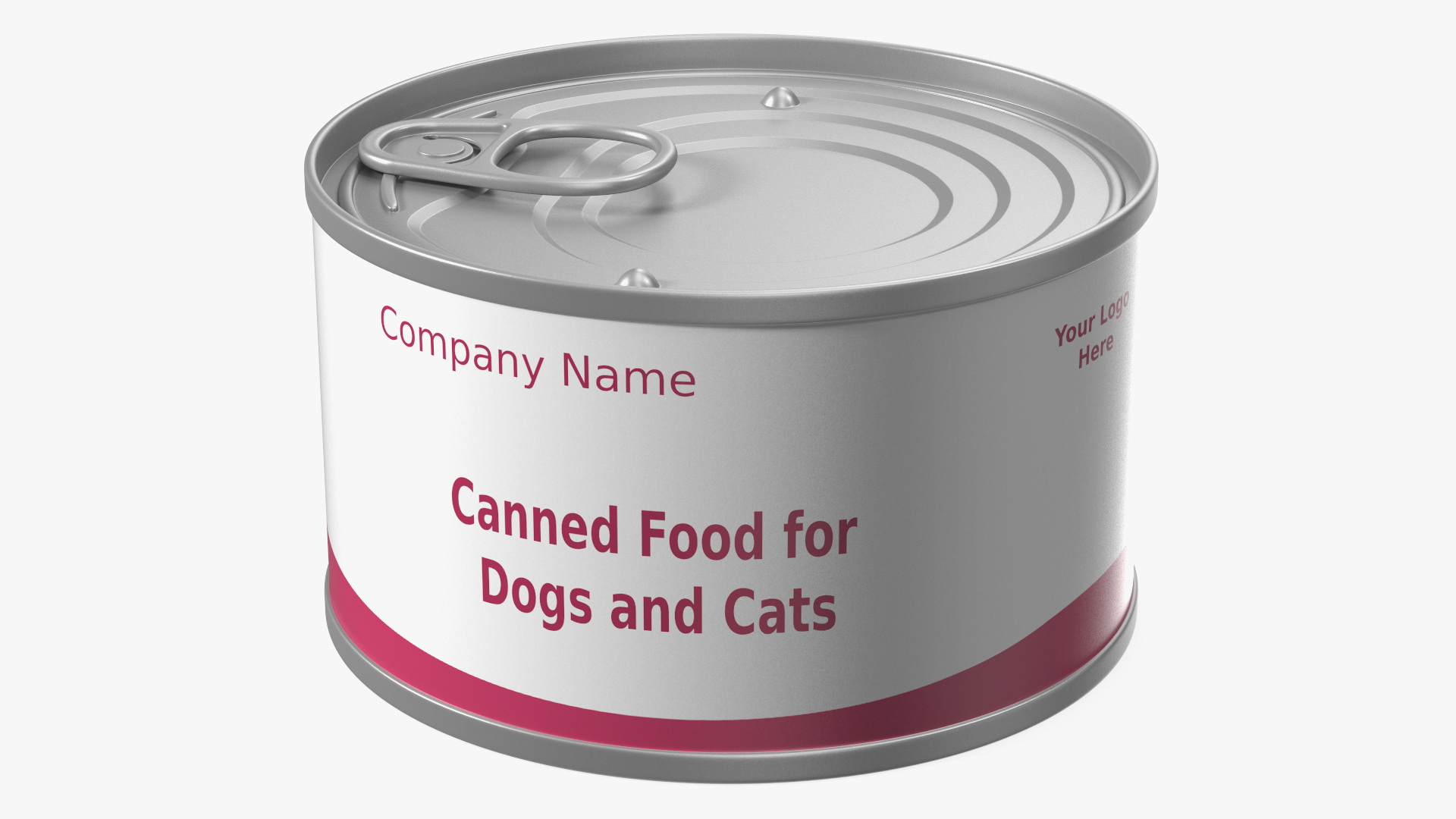 Canned Food for Pets Mockup 3D