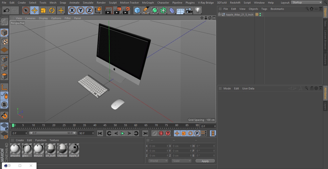3D model Apple iMac 21.5 Inch