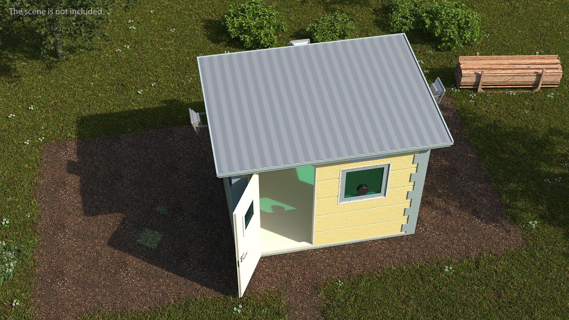 Outdoor Bullet Resistant Security Booth 3D model