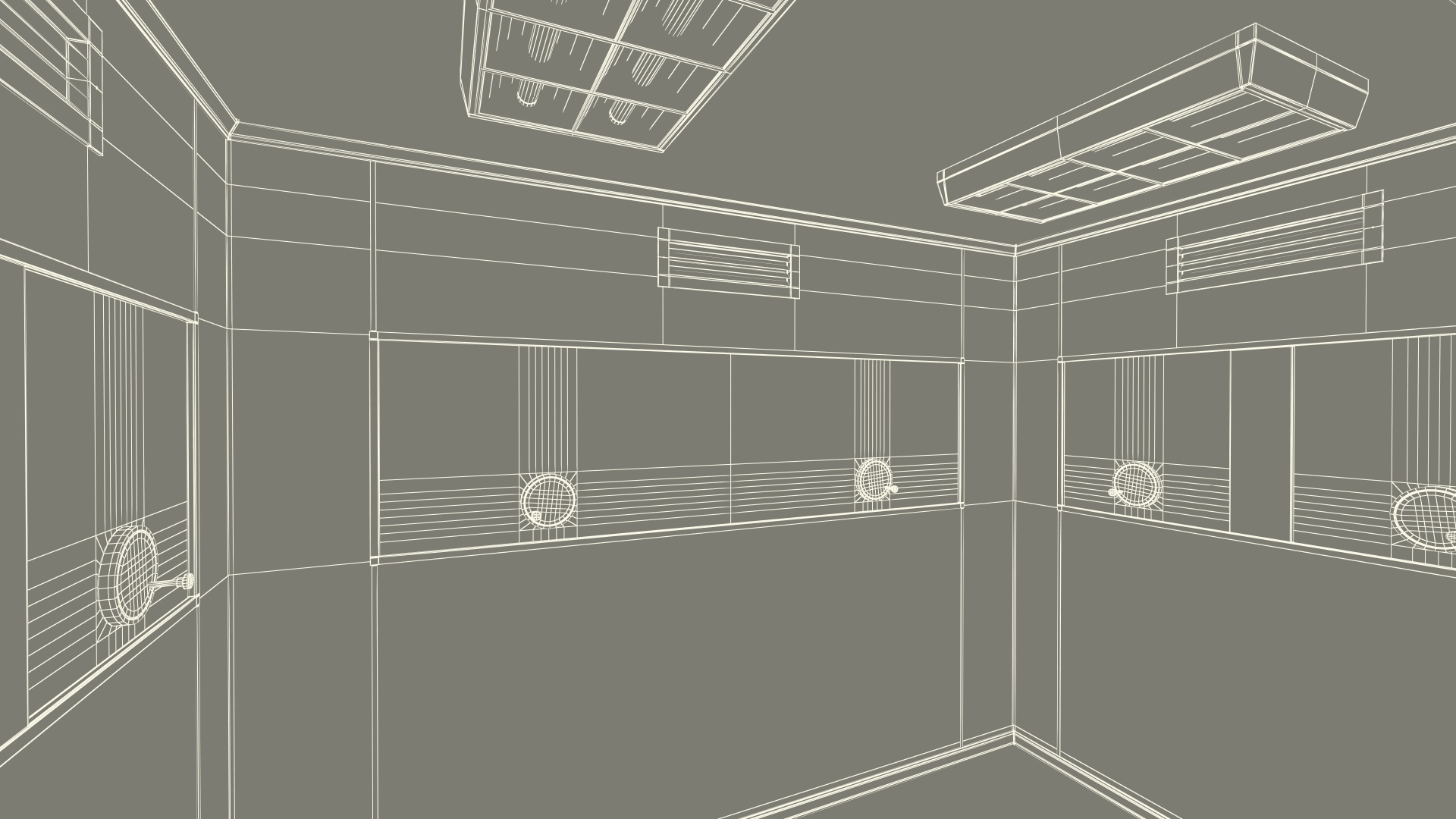 Outdoor Bullet Resistant Security Booth 3D model