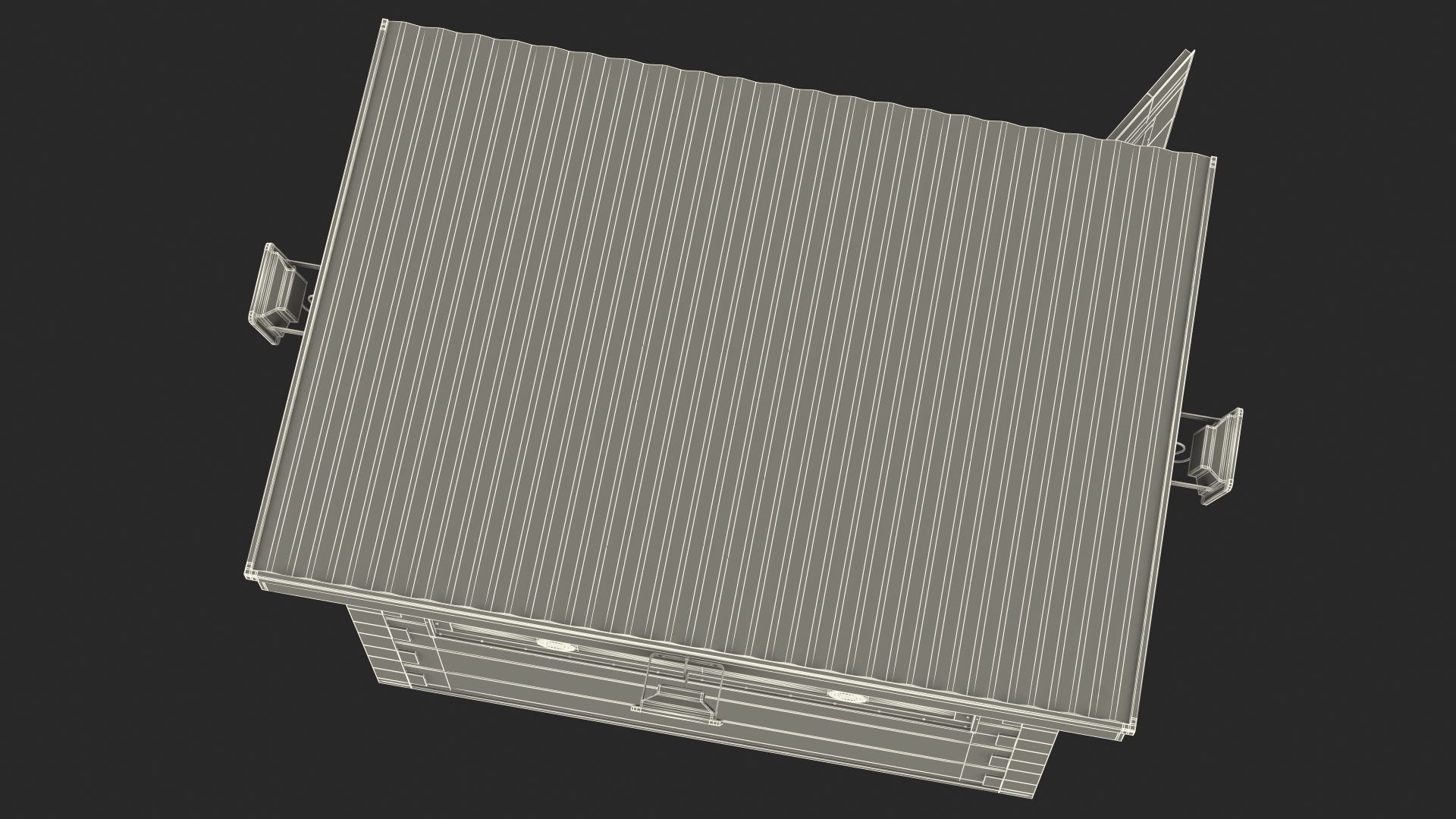 Outdoor Bullet Resistant Security Booth 3D model