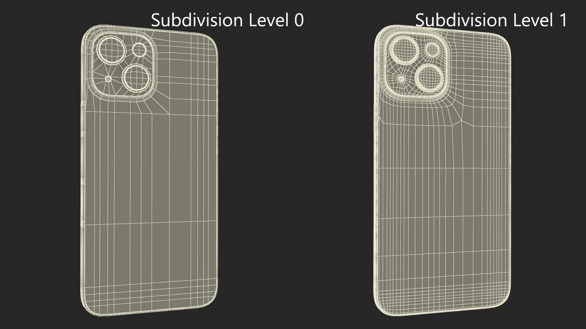 3D model IPhone 15 Plus Golden Cracked Glass