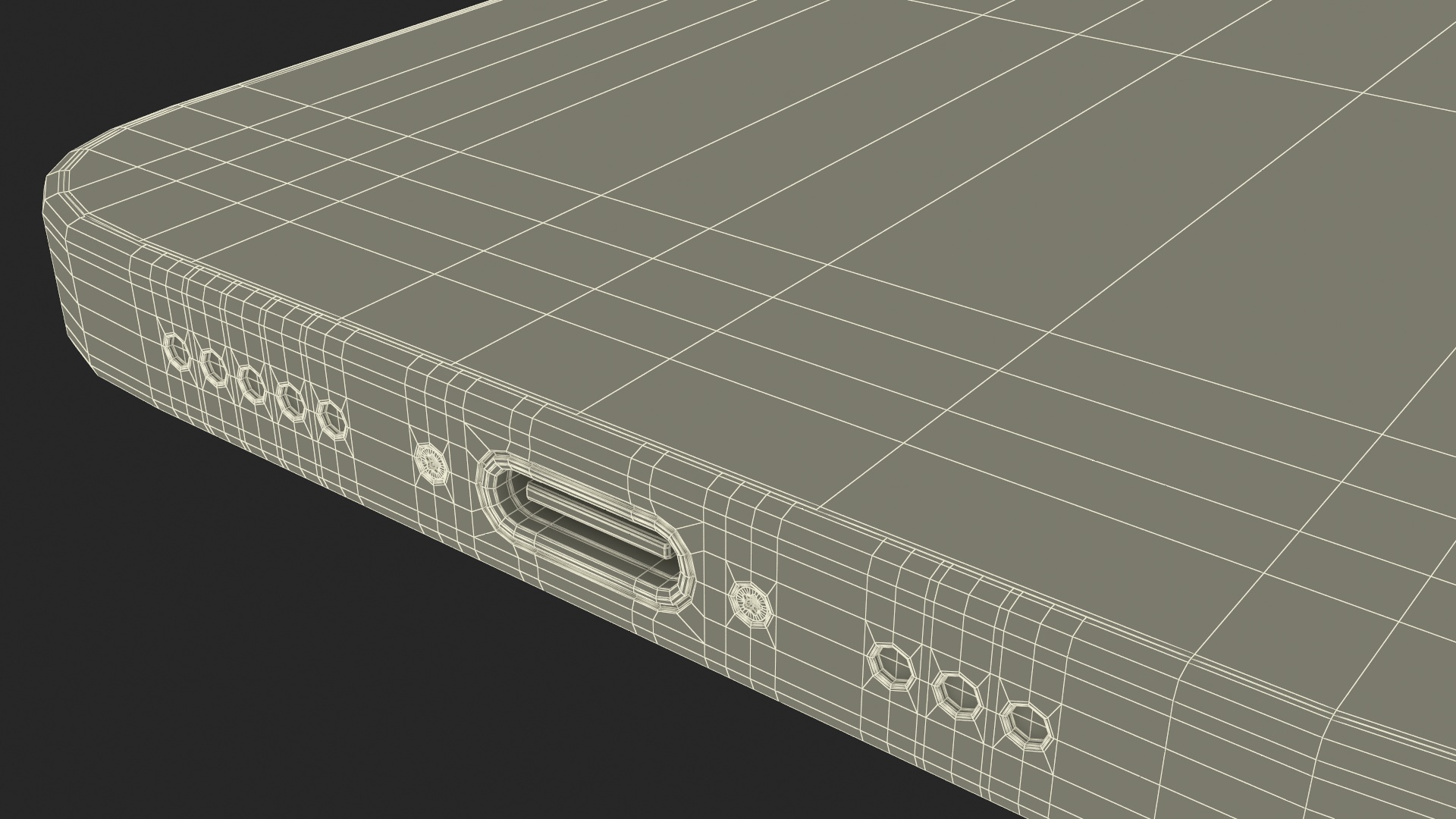 3D model IPhone 15 Plus Golden Cracked Glass