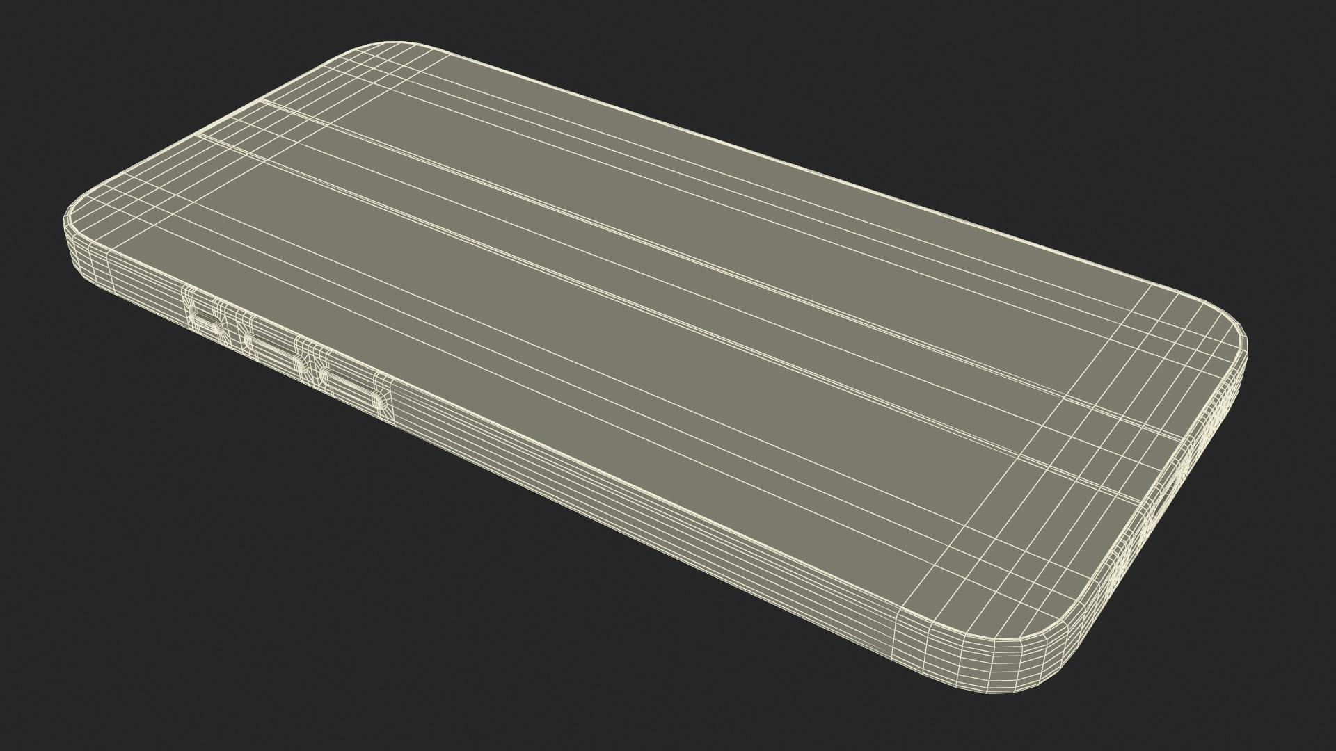 3D model IPhone 15 Plus Golden Cracked Glass